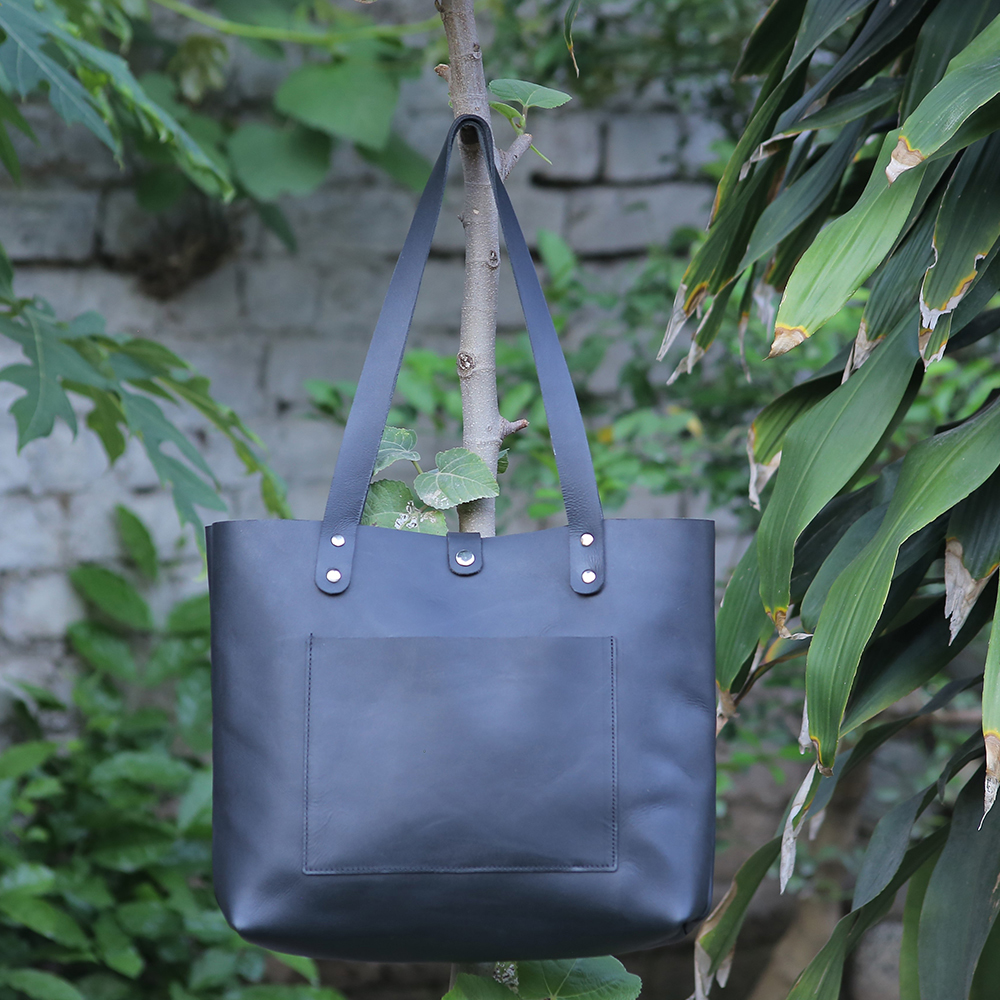 ladies leather tote bag, original leather tote bag, leather handbag, women's bag, leather bag - view 6