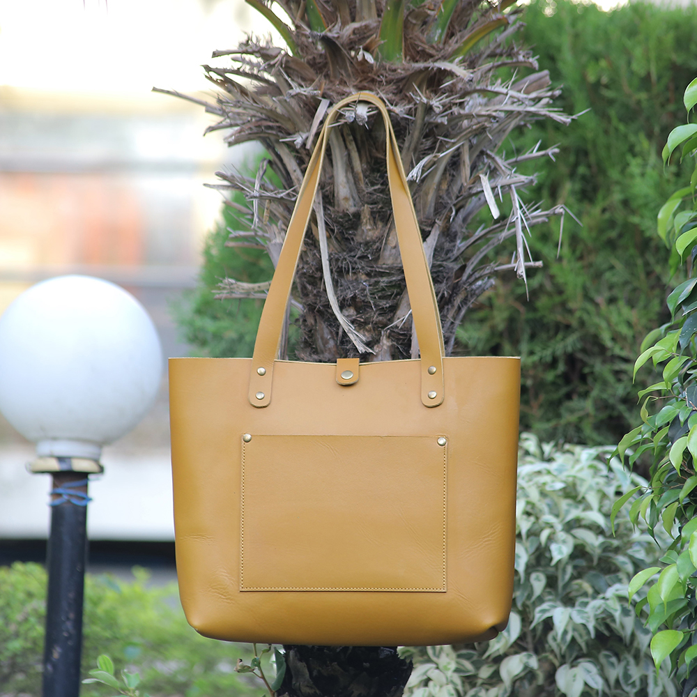 ladies leather tote bag, original leather tote bag, leather handbag, women's bag, leather bag - view 7