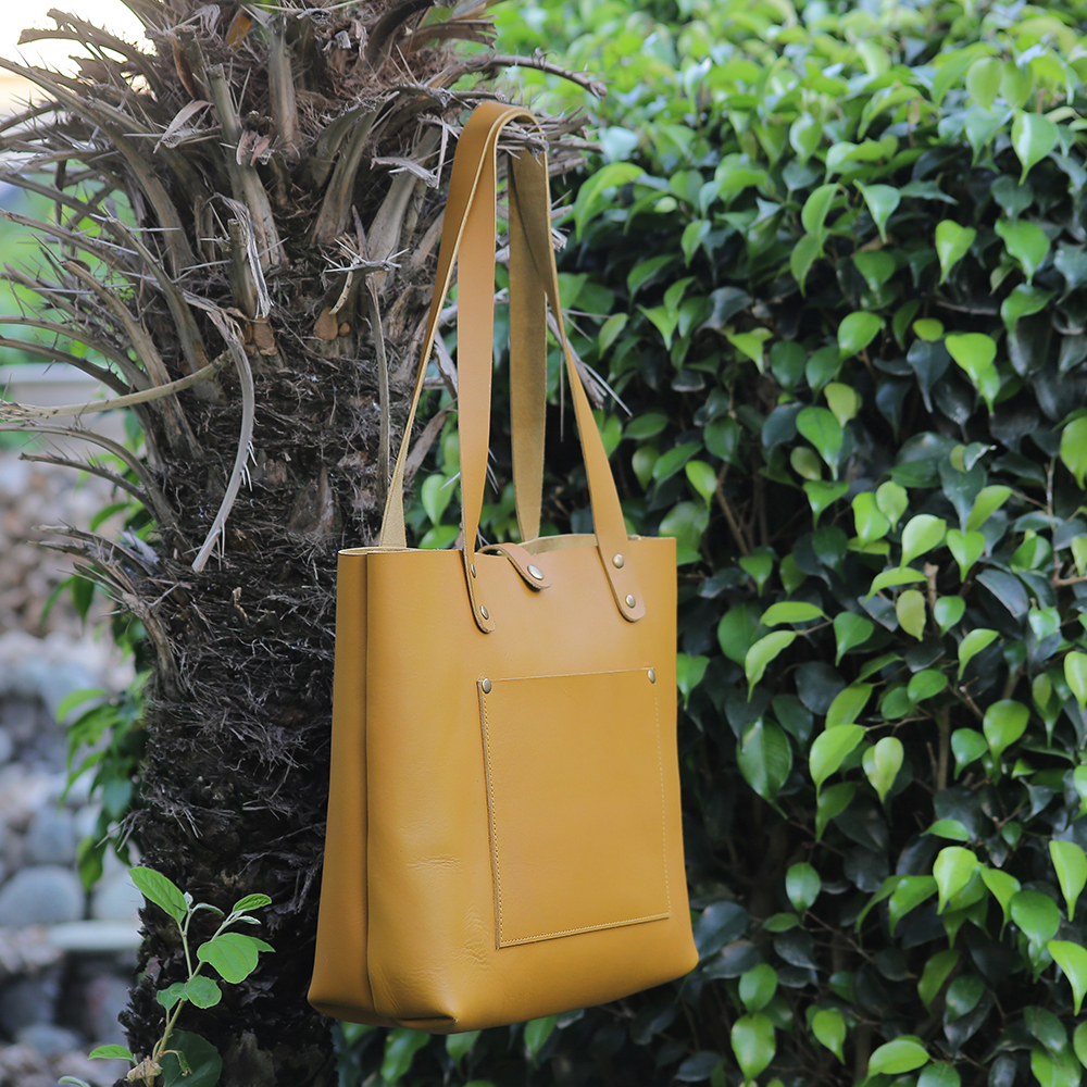 ladies leather tote bag, original leather tote bag, leather handbag, women's bag, leather bag - view 8