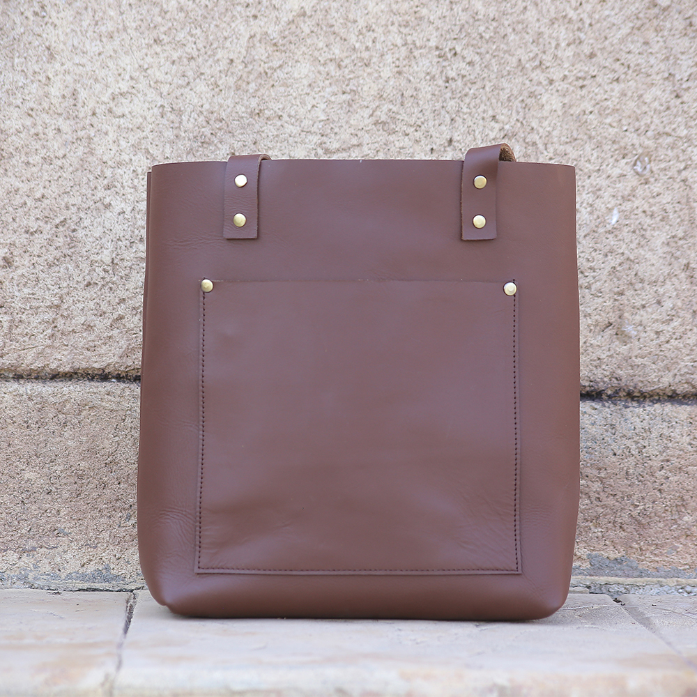 ladies leather tote bag, original leather tote bag, leather handbag, women's bag, leather bag - view 5