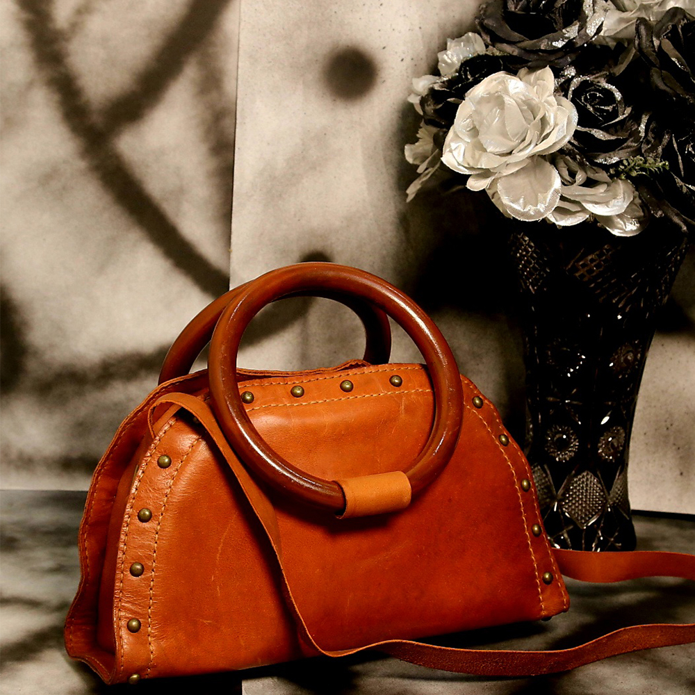 ladies leather tote bag, original leather tote bag, leather handbag, women's bag, leather bag - view 3