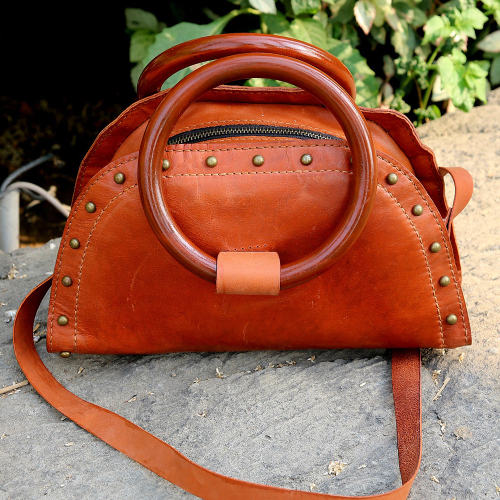ladies leather tote bag, original leather tote bag, leather handbag, women's bag, leather bag - view 4