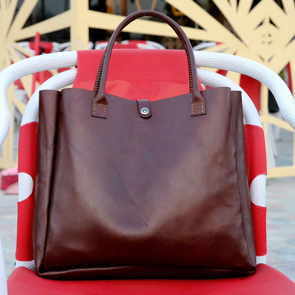 ladies leather tote bag, original leather tote bag, leather handbag, women's bag, leather bag