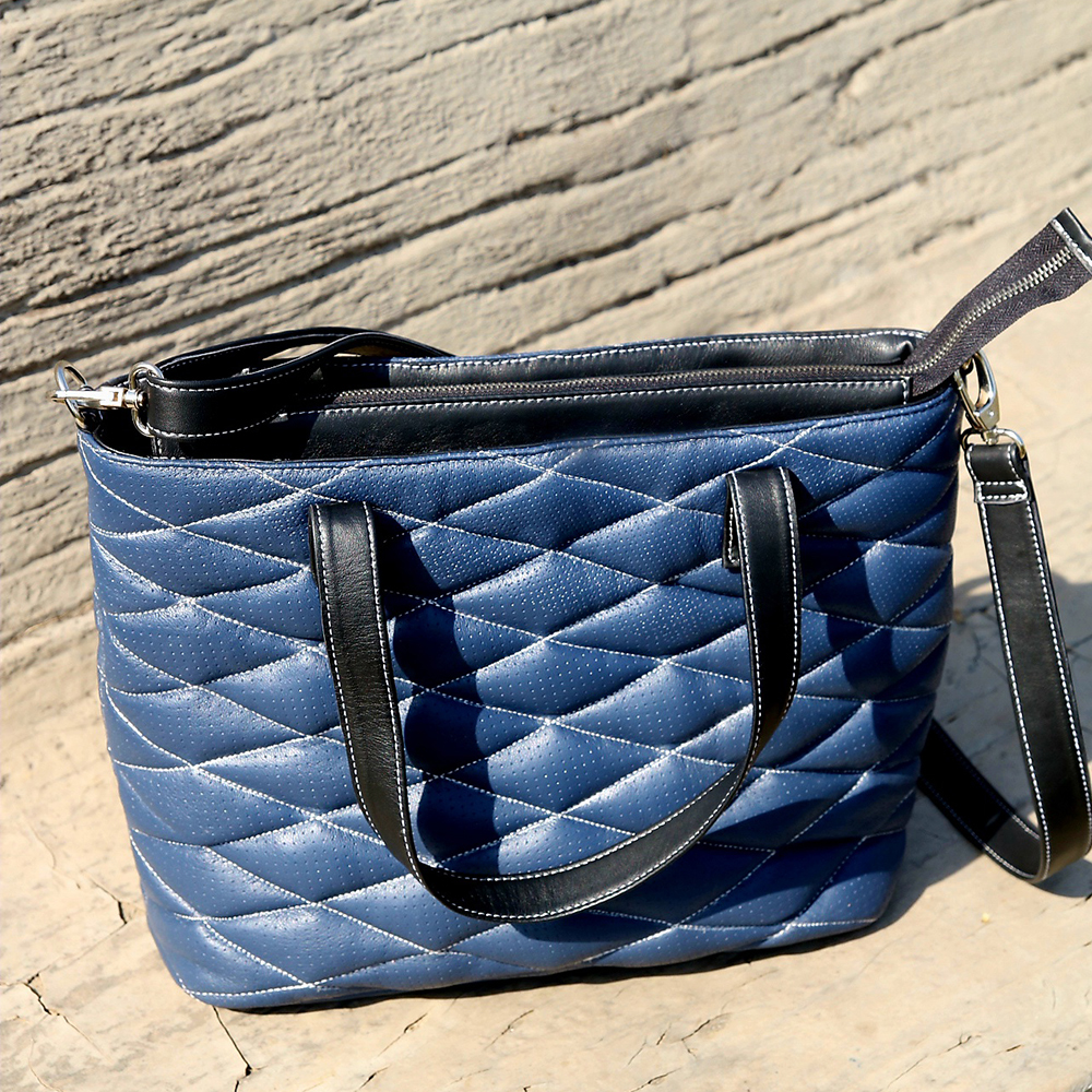 ladies leather tote bag, original leather tote bag, leather handbag, women's bag, leather bag - view 5