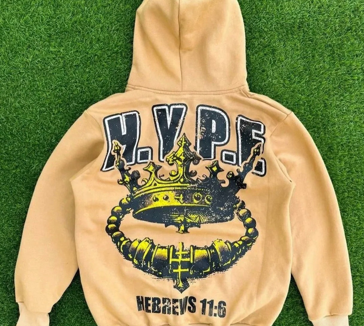 High Quality Stylish Yellow hoodie with  Fully customized dtf Printing