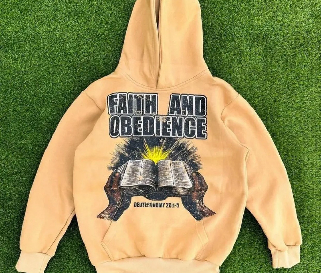 High Quality Stylish Yellow hoodie with  Fully customized dtf Printing - view 2