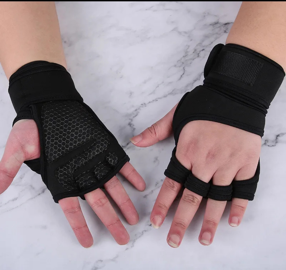 Fitness Gloves Weight Lifting Gym Workout Training Wrist Wrap Strap Men / Women