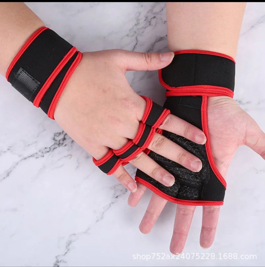 Fitness Gloves Weight Lifting Gym Workout Training Wrist Wrap Strap Men / Women