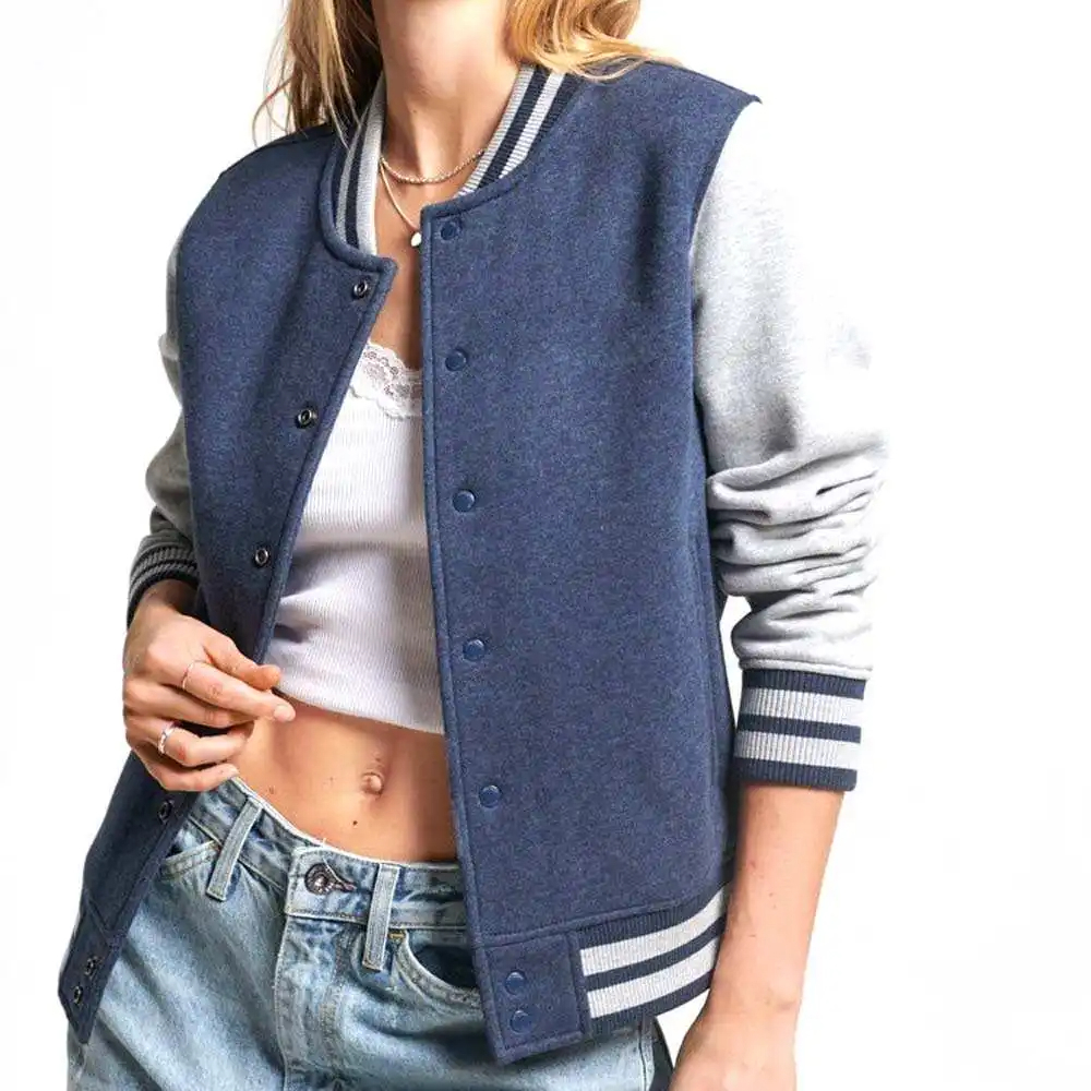 Wholesale Factory Design Wholesale price Long Sleeves Varsity Jacket  - view 3