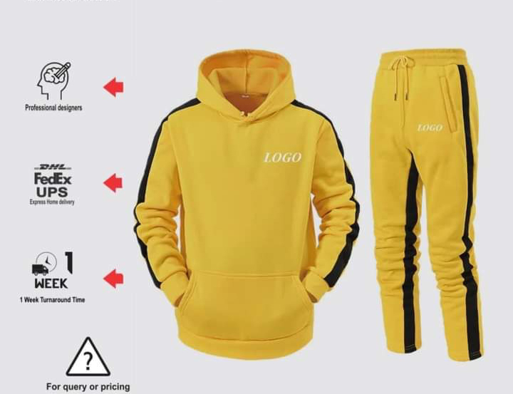 Logo Custom  Polyester Solid Color Embroidered Long Sleeve Men’s Hoodie and Sweatshirt