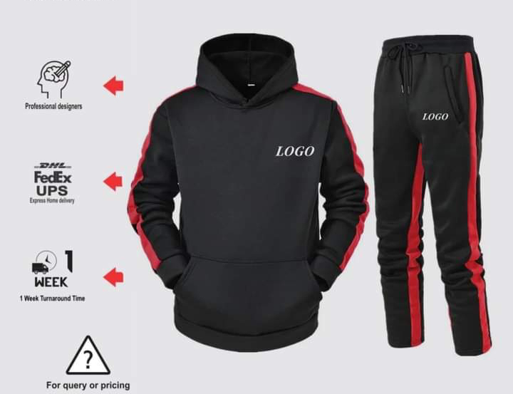 Logo Custom  Polyester Solid Color Embroidered Long Sleeve Men’s Hoodie and Sweatshirt - view 2