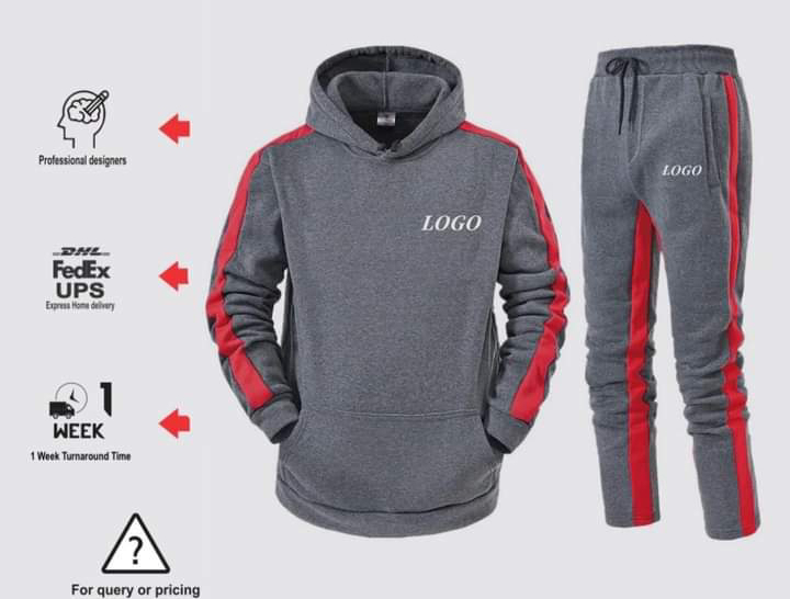 Logo Custom  Polyester Solid Color Embroidered Long Sleeve Men’s Hoodie and Sweatshirt - view 6