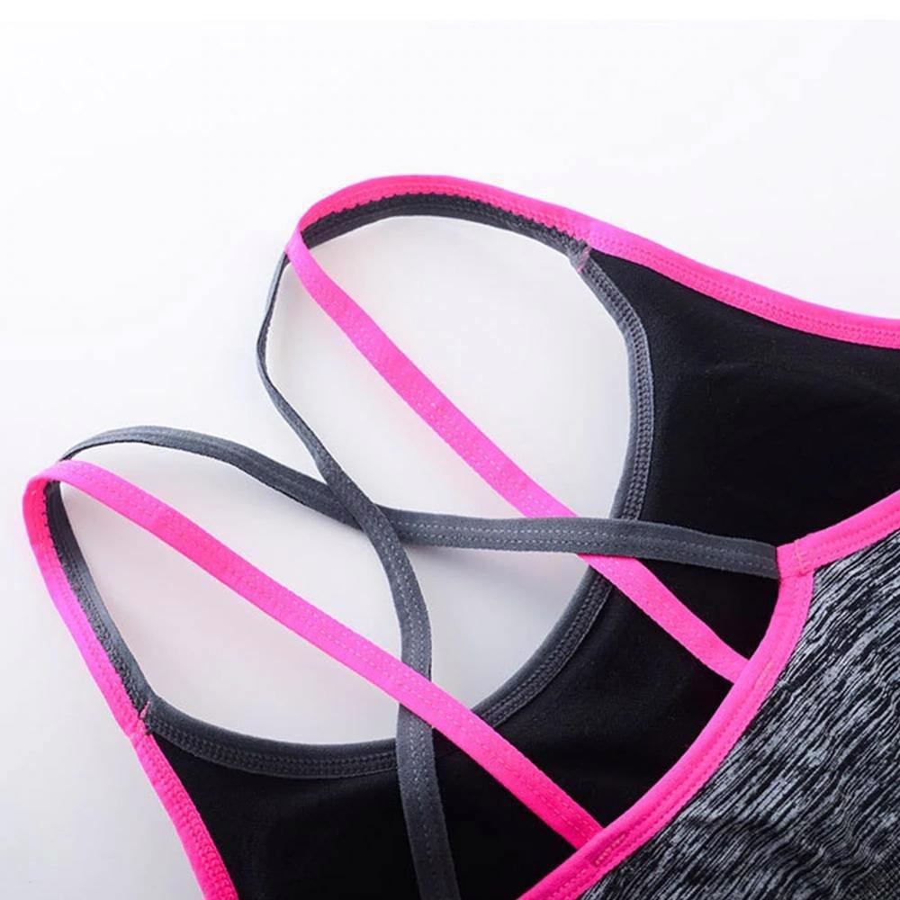 Fitness Yoga Push Up Sublimation Sports Bra