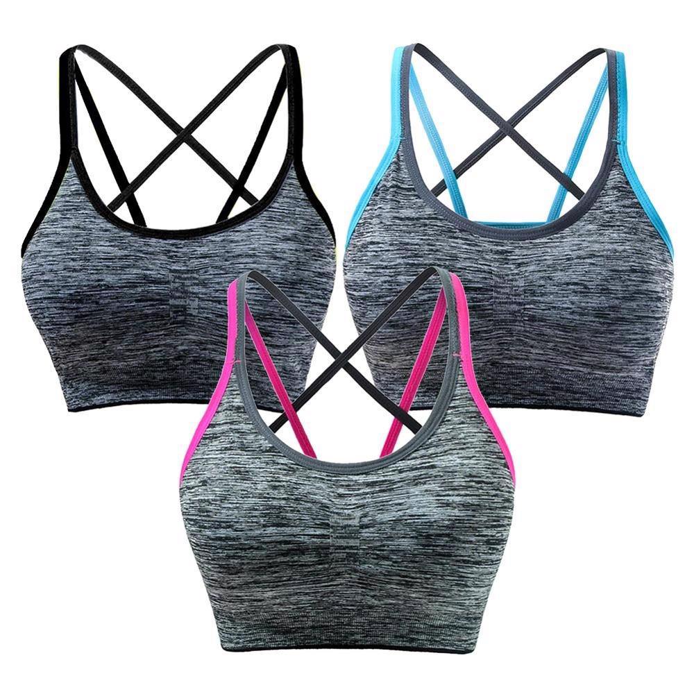 Fitness Yoga Push Up Sublimation Sports Bra - view 3