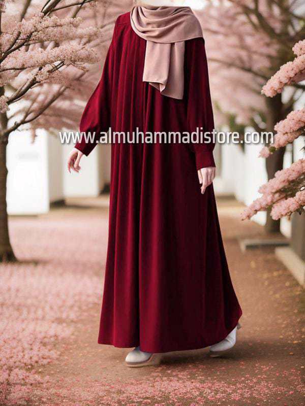 Classic Front Zip With Both Sided Pocket Abaya With Belt - view 6