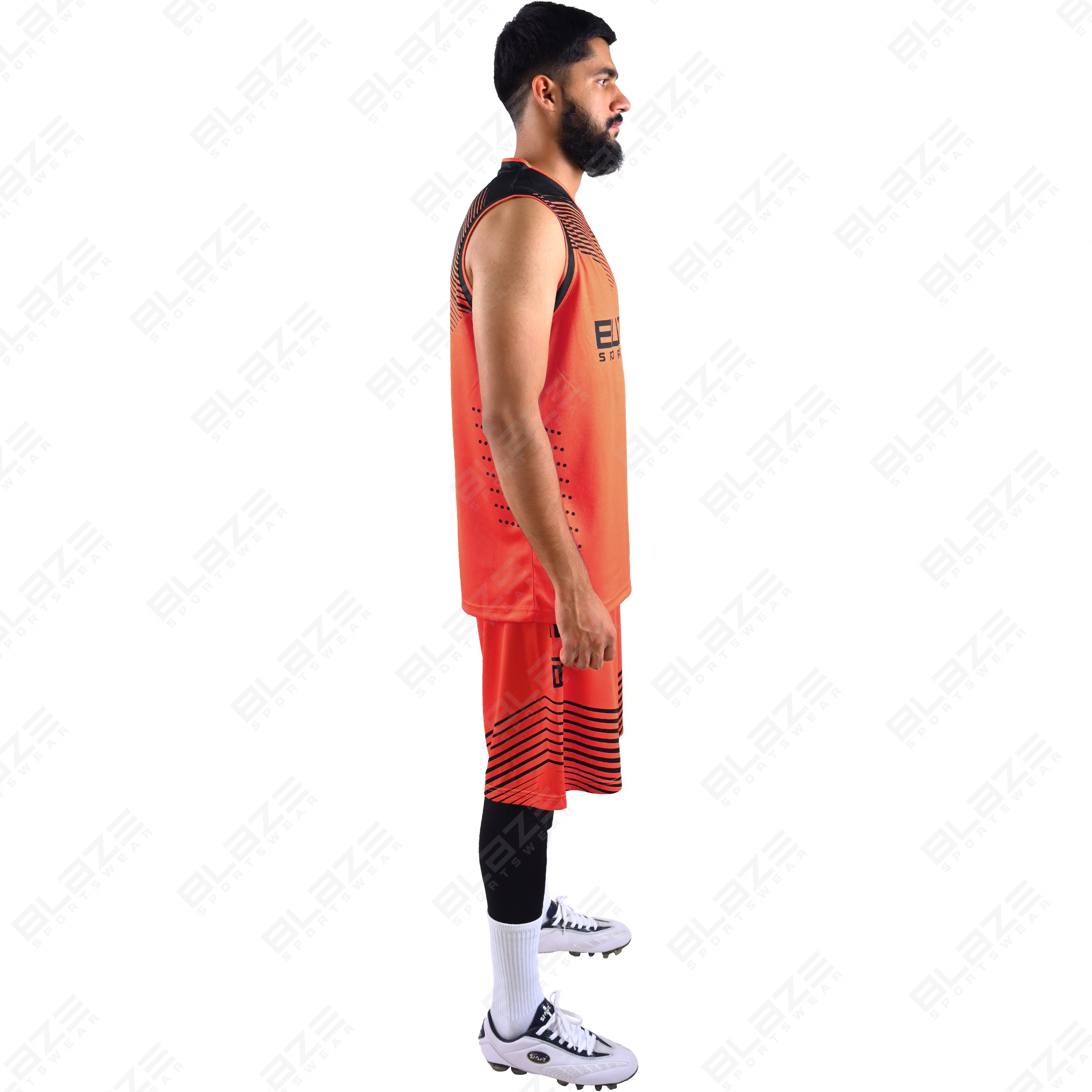 Custom 100% polyester basketball set with new design for boys and men, featuring France jerseys. - view 2