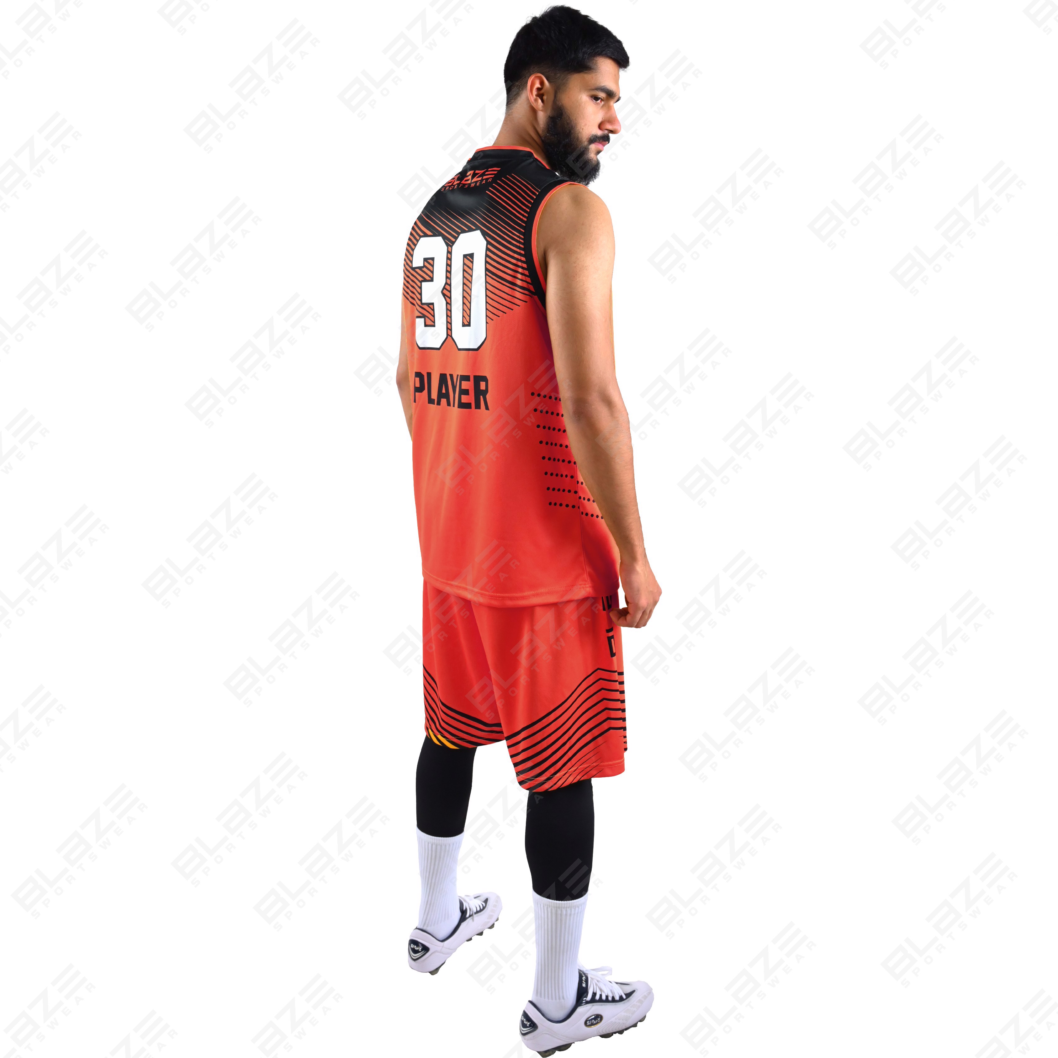 Custom 100% polyester basketball set with new design for boys and men, featuring France jerseys. - view 5