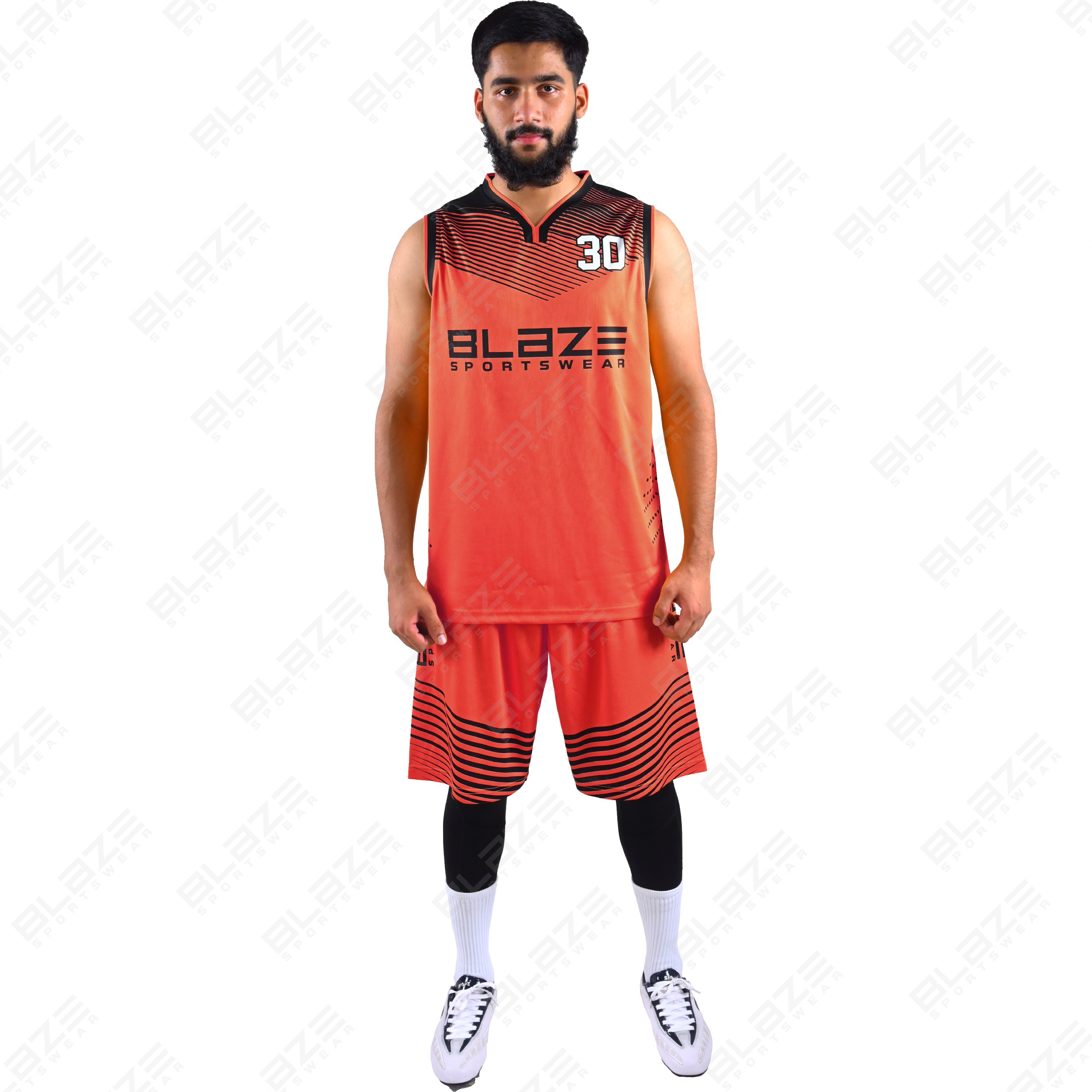 Custom 100% polyester basketball set with new design for boys and men, featuring France jerseys. - view 6
