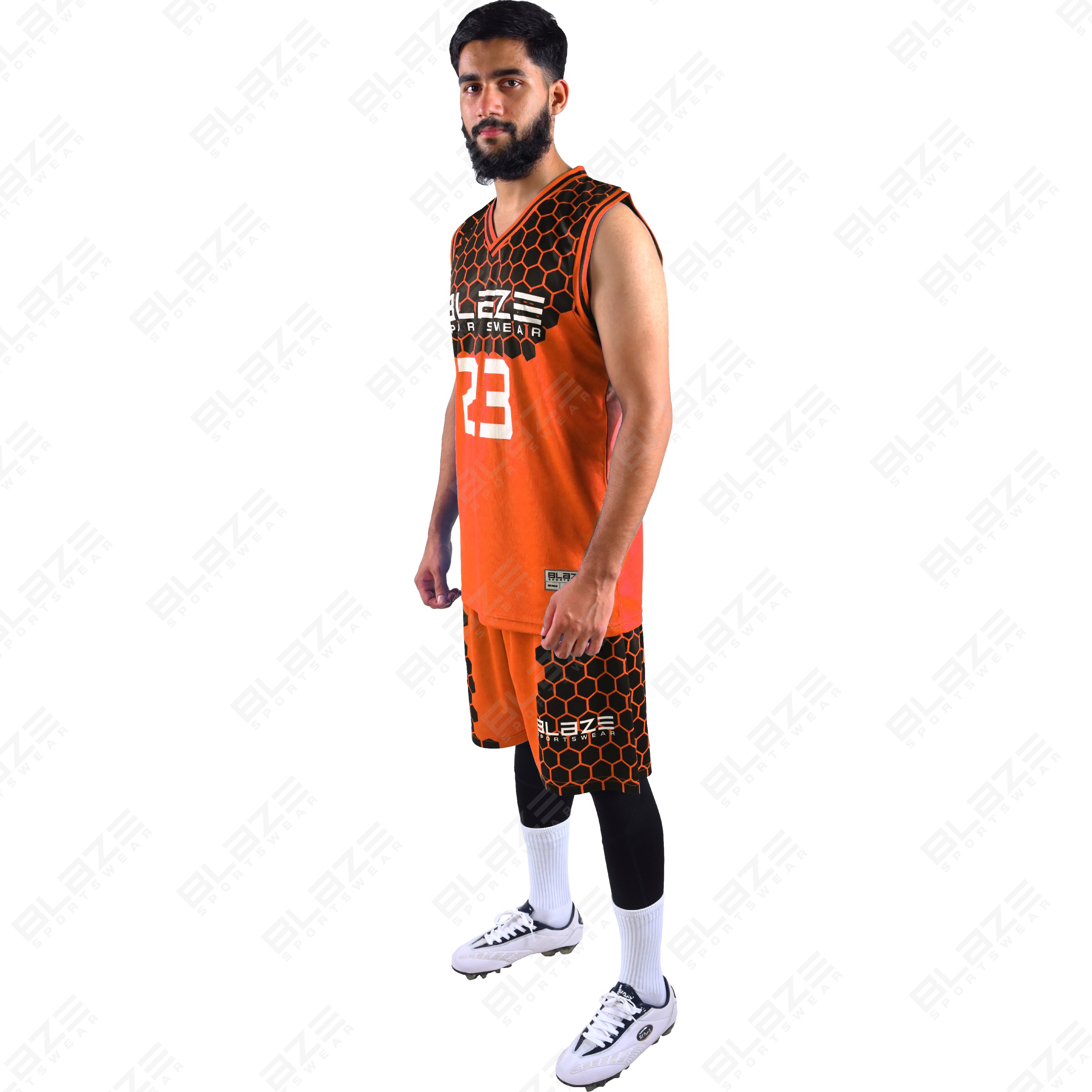 Custom 100% polyester basketball set with new design for boys and men, featuring France jerseys. - view 31