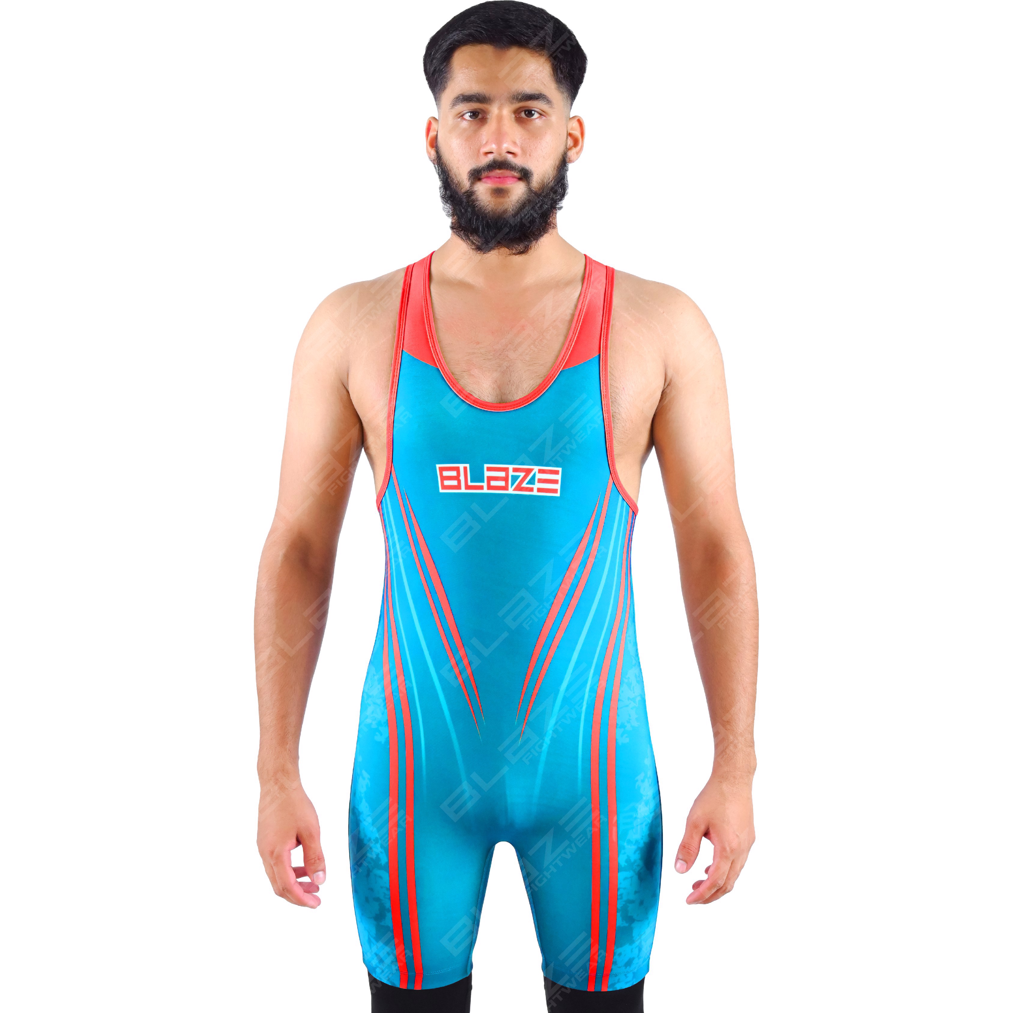  OEM men's high-stretch powerlifting singlet, one-piece design featuring a stylish knitted pattern. - view 8