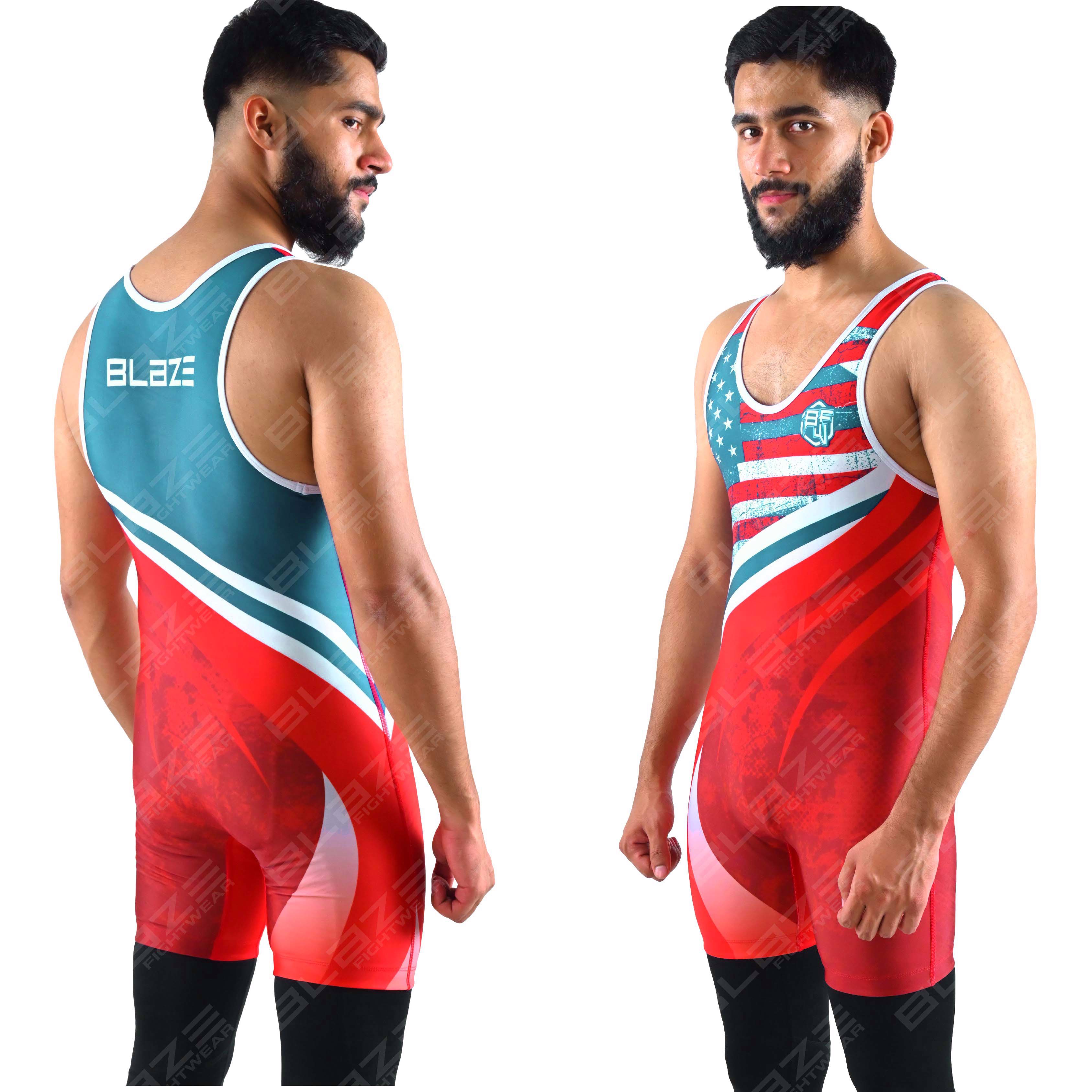 OEM men's high-stretch powerlifting singlet, one-piece garment with a refined knitted finish. - view 10