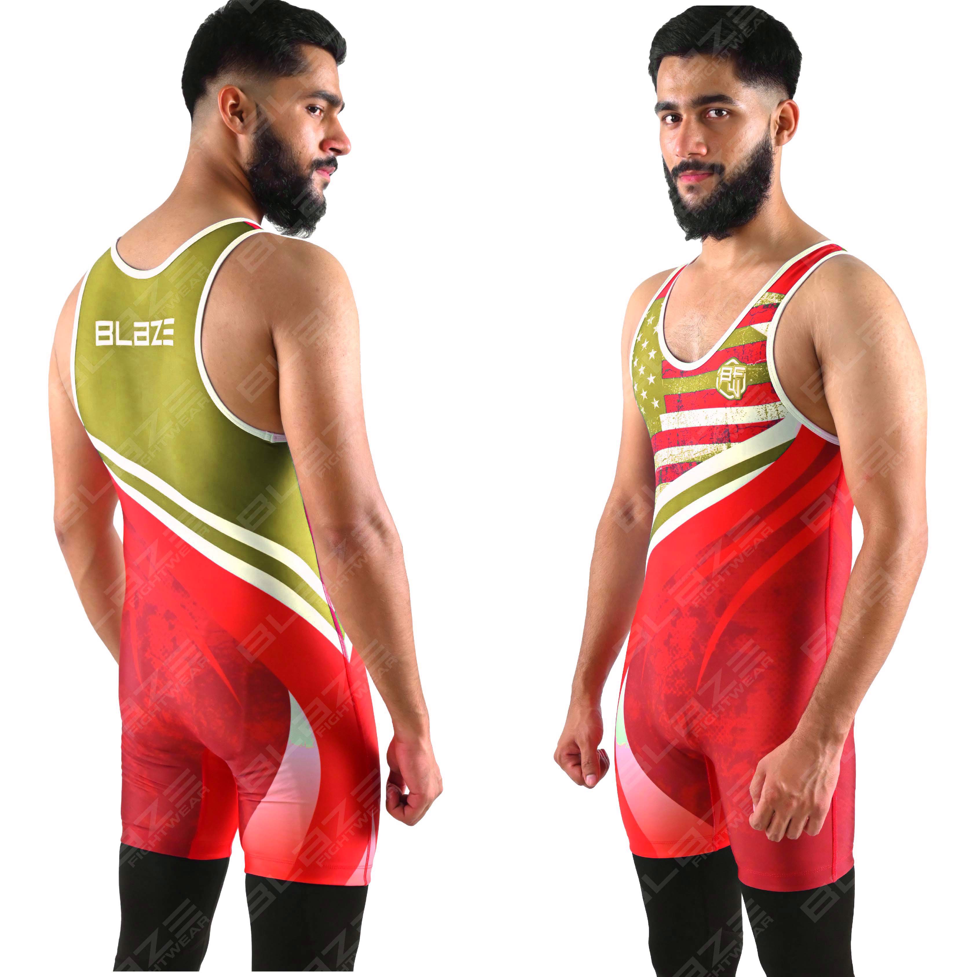 OEM men's high-stretch powerlifting singlet, one-piece garment with a refined knitted finish. - view 11