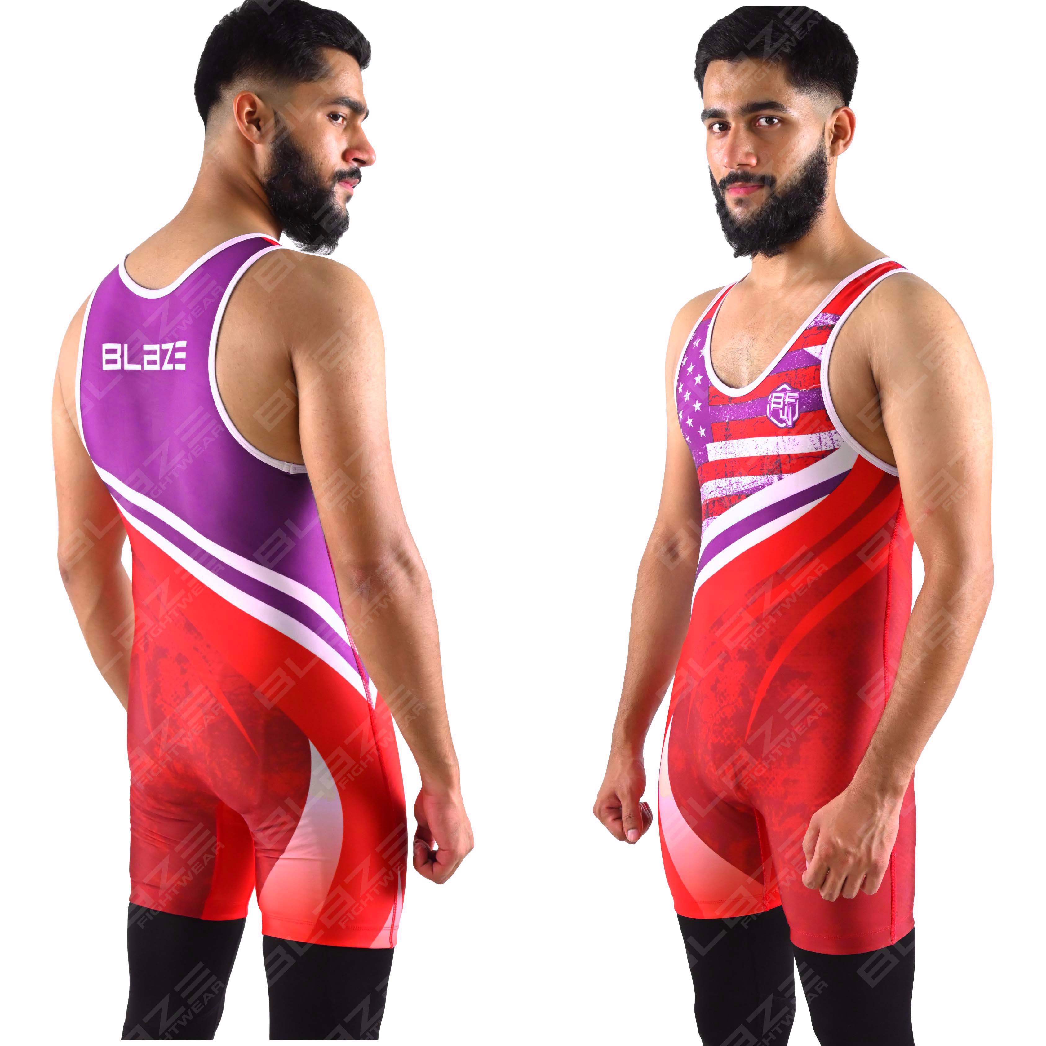 OEM men's high-stretch powerlifting singlet, one-piece garment with a refined knitted finish. - view 12