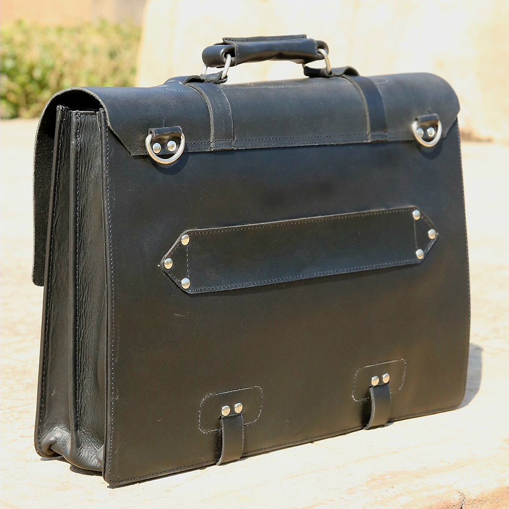 Original Leather laptop bag, leather briefcase bag, business bag, leather bag for men's - view 3