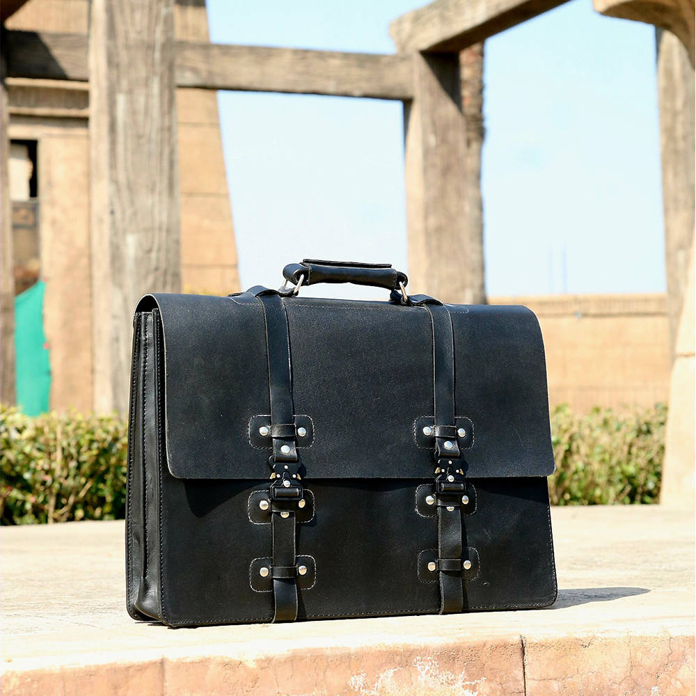 Original Leather laptop bag, leather briefcase bag, business bag, leather bag for men's - view 4