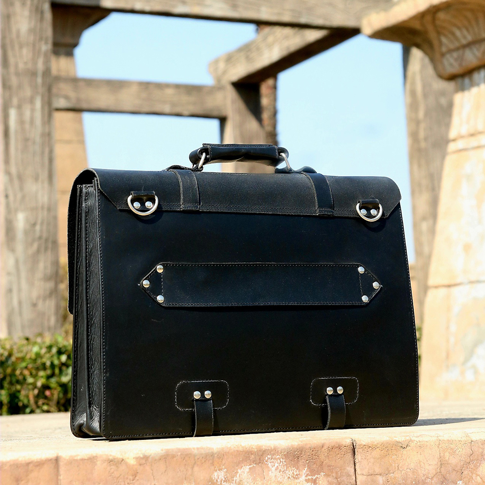 Original Leather laptop bag, leather briefcase bag, business bag, leather bag for men's - view 6