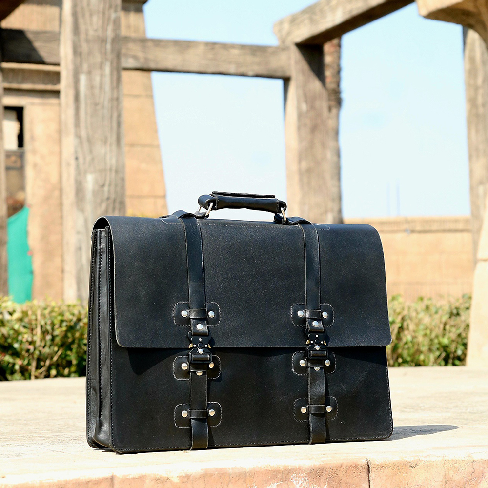 Original Leather laptop bag, leather briefcase bag, business bag, leather bag for men's - view 8