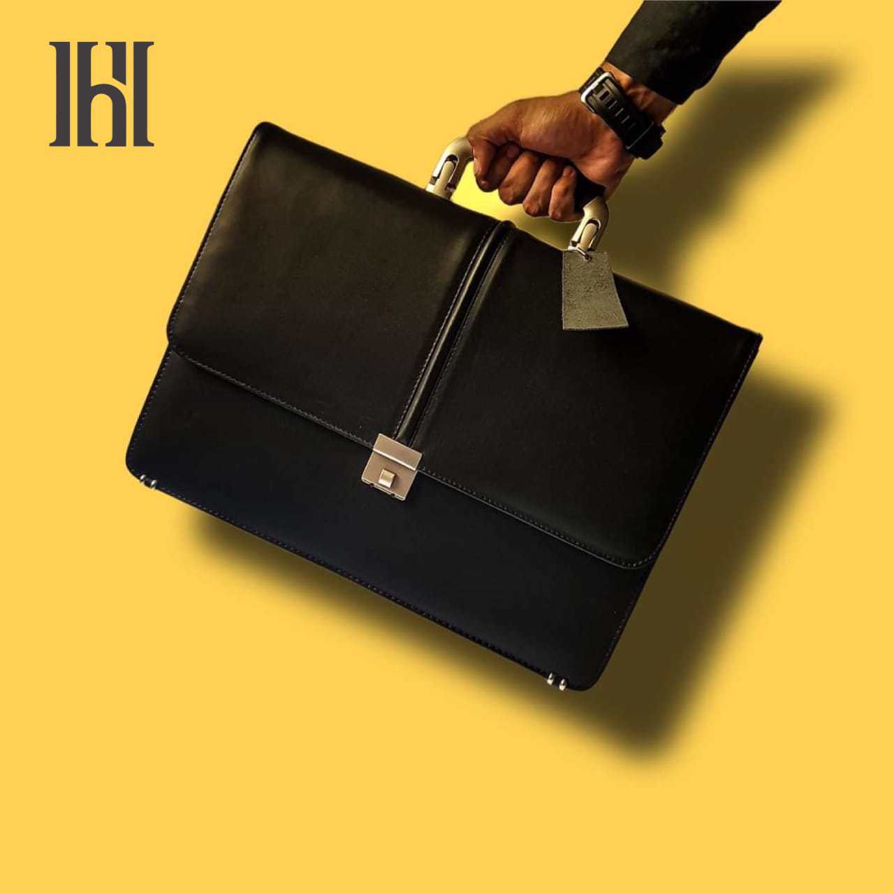Original Leather laptop bag, leather briefcase bag, business bag, leather bag for men's - view 3