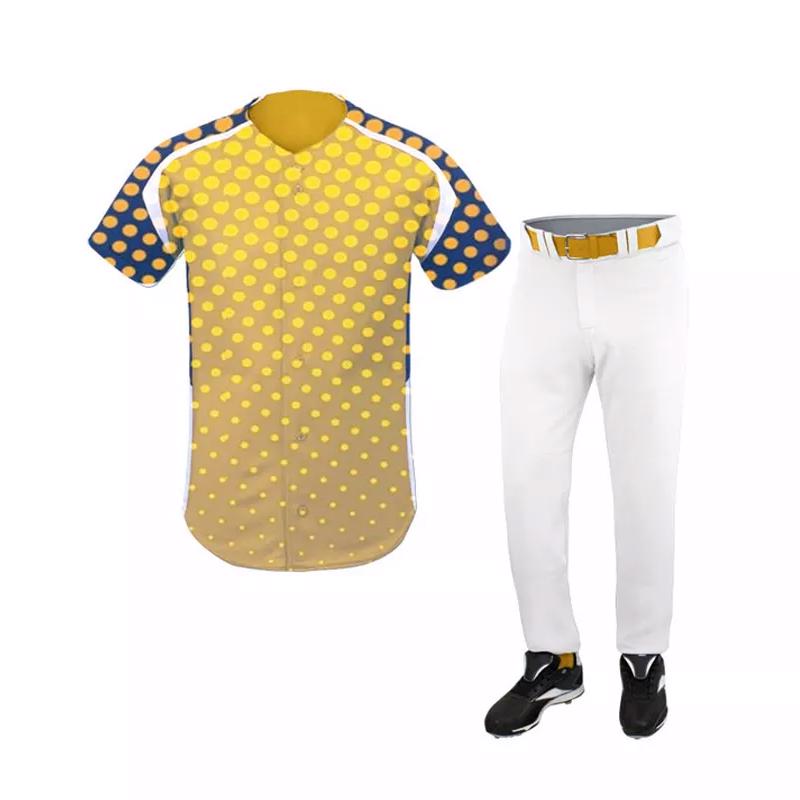 Breathable Full Sublimation Custom Quick Dry Blank Baseball Uniforms - view 3