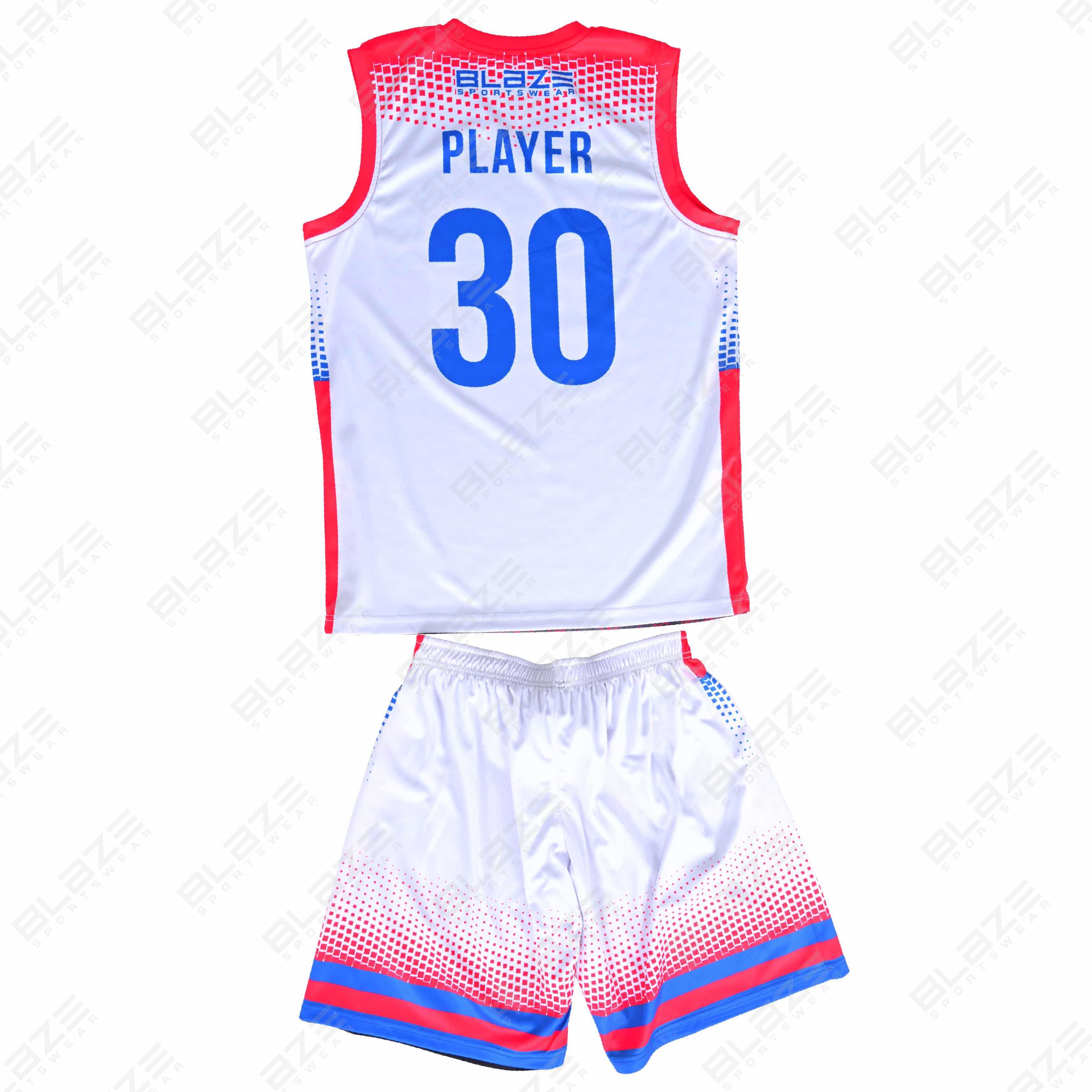 Custom 100% polyester basketball uniform showcasing a stylish design for athletes top performance - view 2