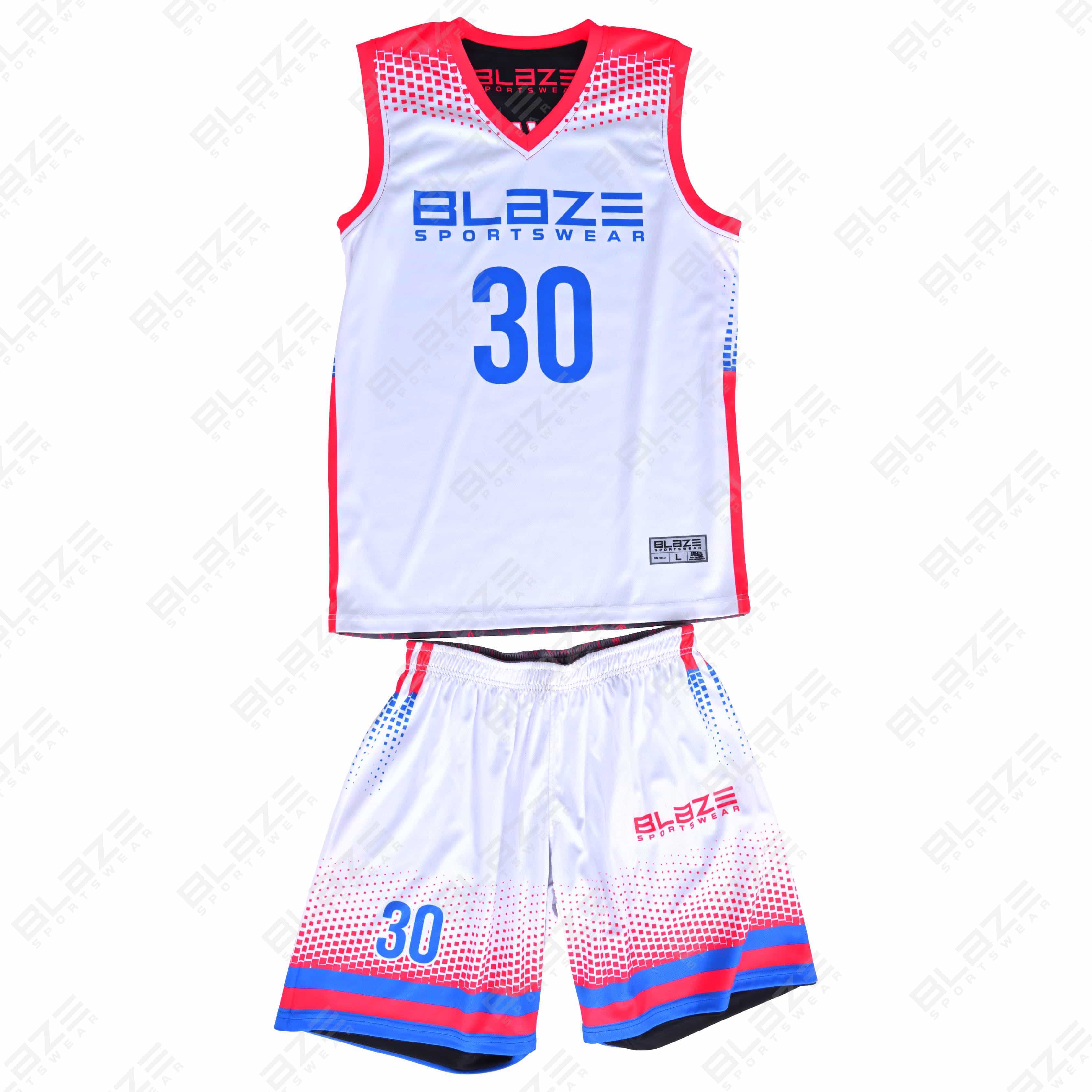 Custom 100% polyester basketball uniform showcasing a stylish design for athletes top performance - view 3