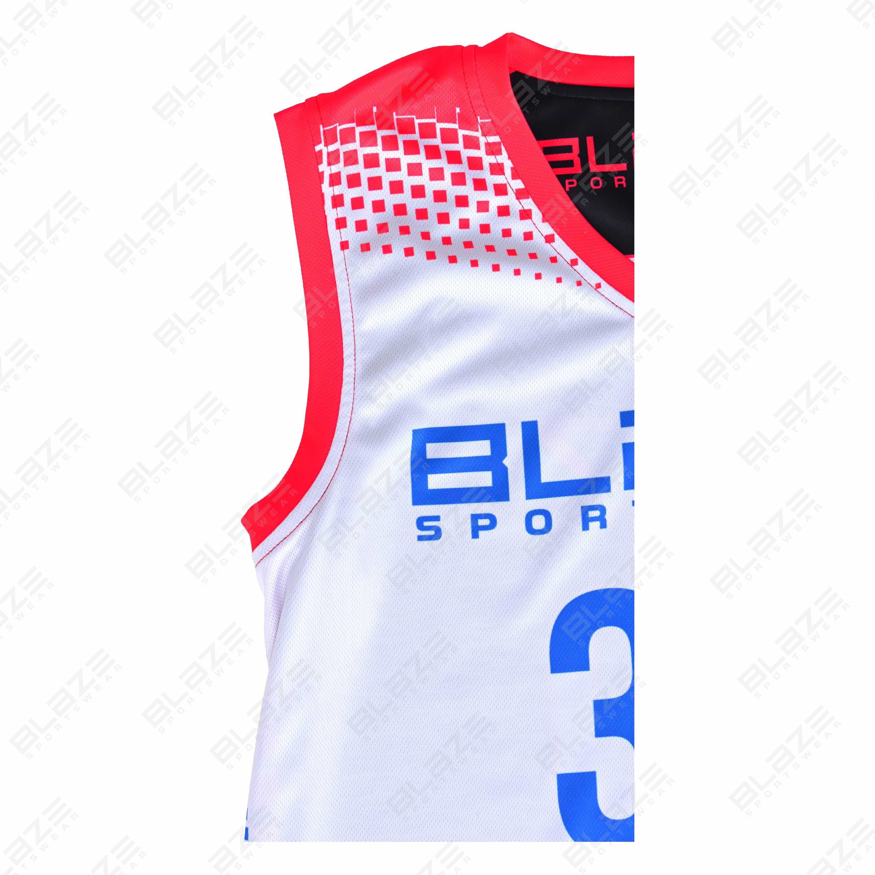 Custom 100% polyester basketball uniform showcasing a stylish design for athletes top performance - view 4