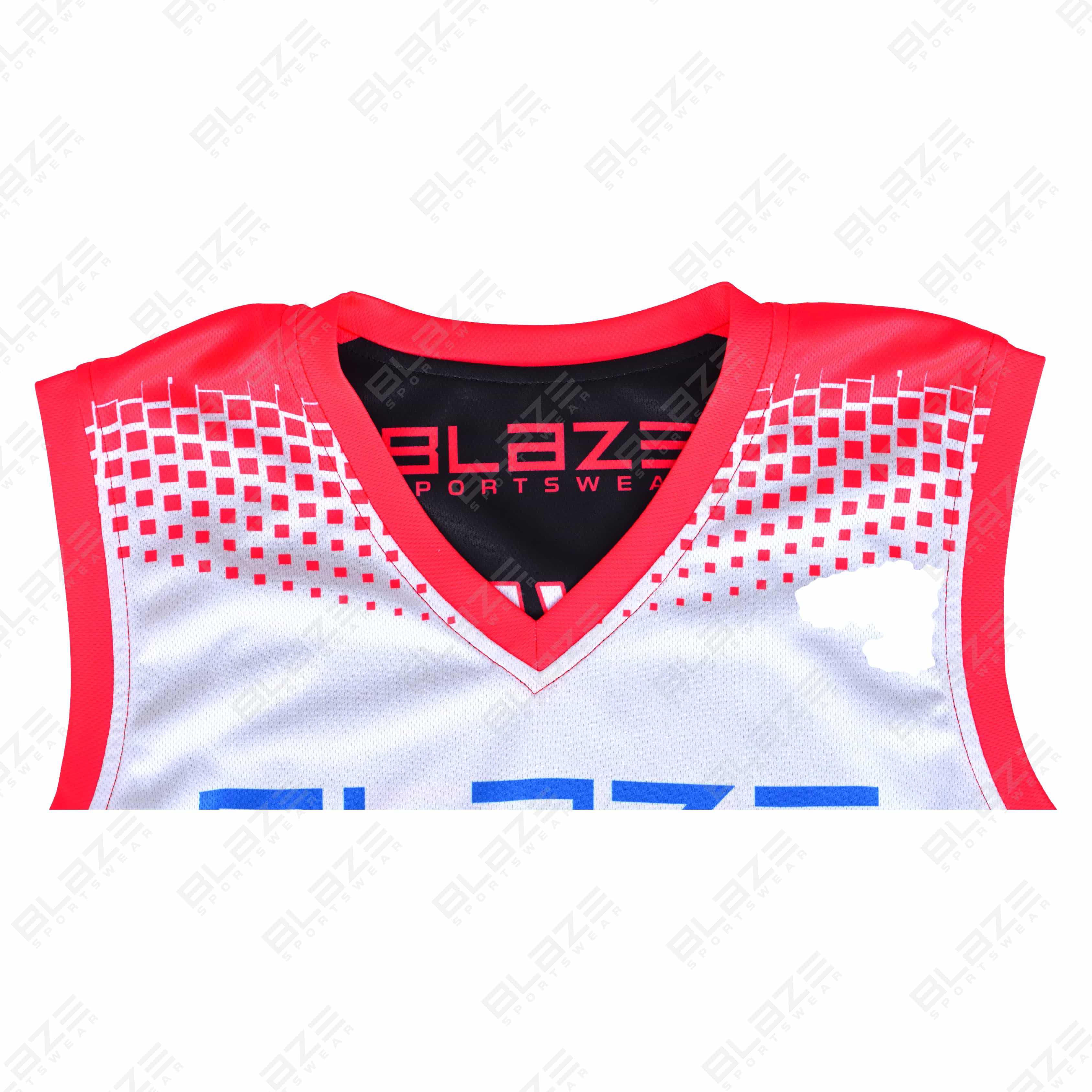 Custom 100% polyester basketball uniform showcasing a stylish design for athletes top performance - view 5