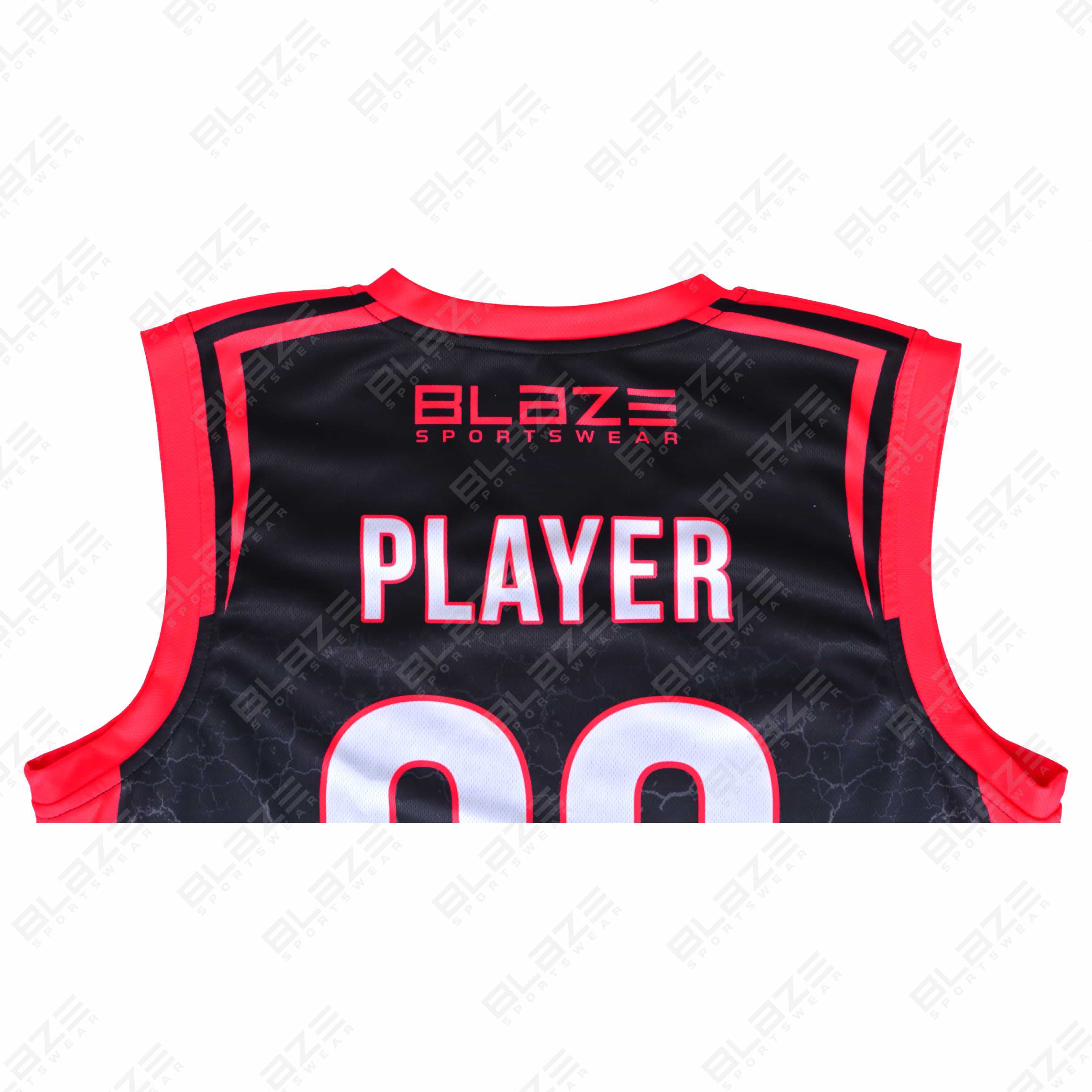  Custom 100% polyester basketball uniform with a trendy design for athletes, featuring a modern kit. - view 6