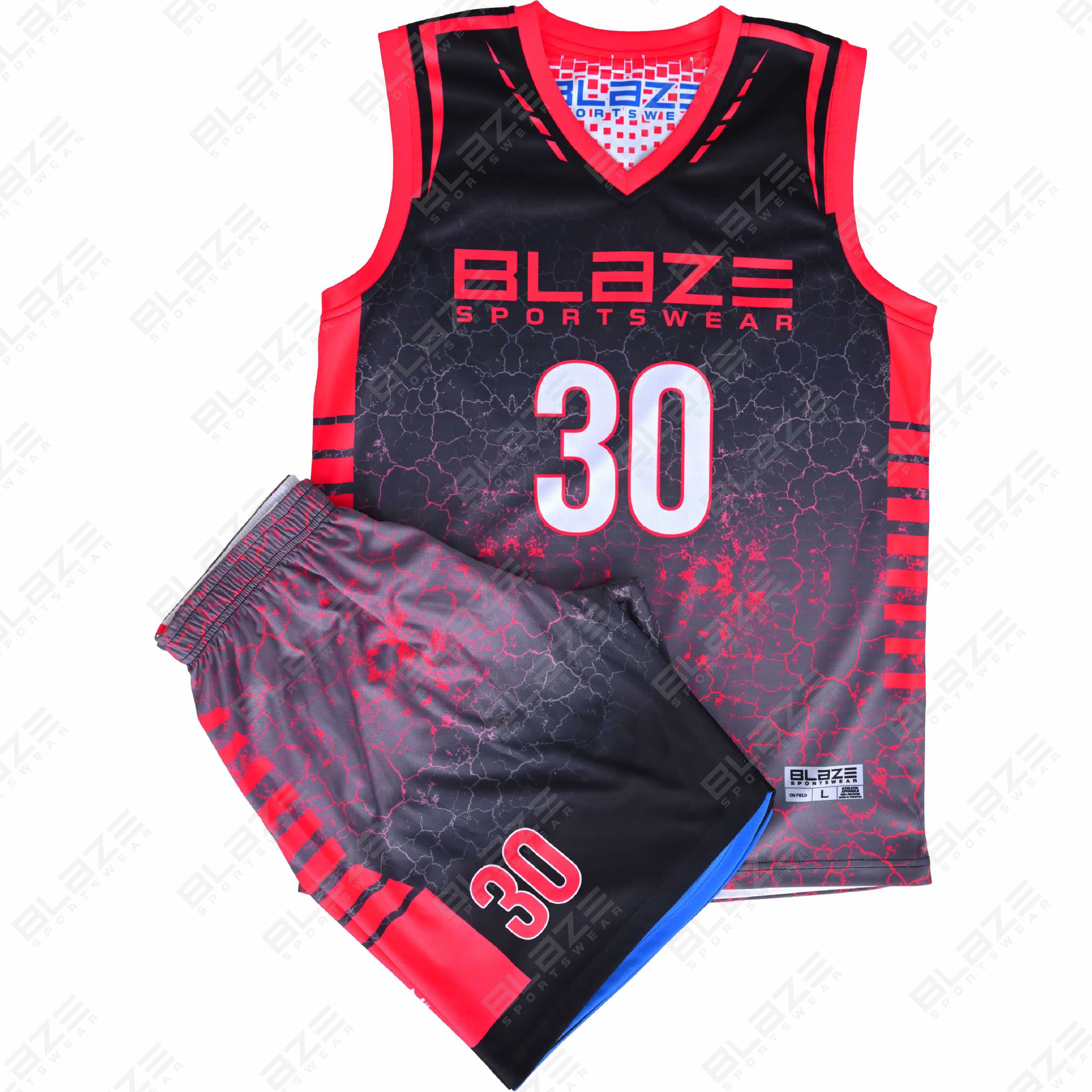  Custom 100% polyester basketball uniform with a trendy design for athletes, featuring a modern kit. - view 7