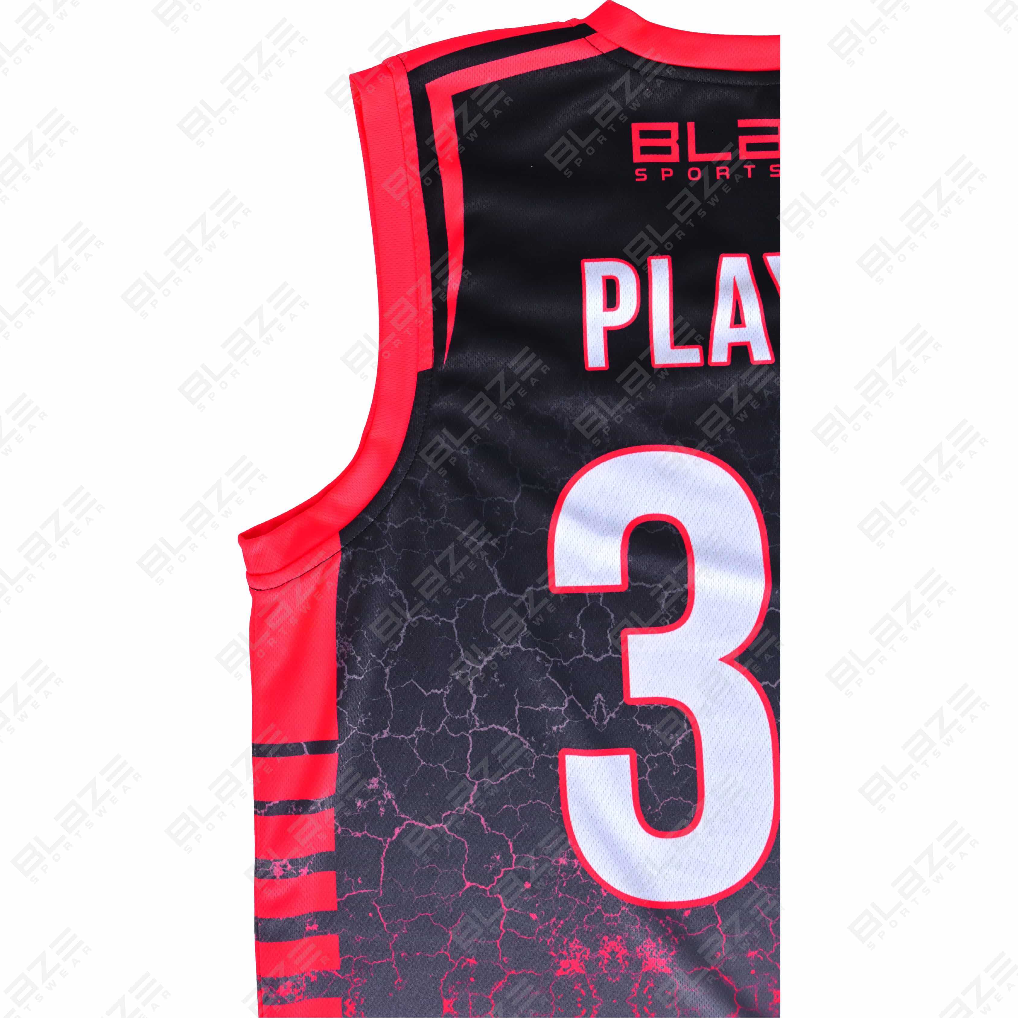  Custom 100% polyester basketball uniform with a trendy design for athletes, featuring a modern kit. - view 10