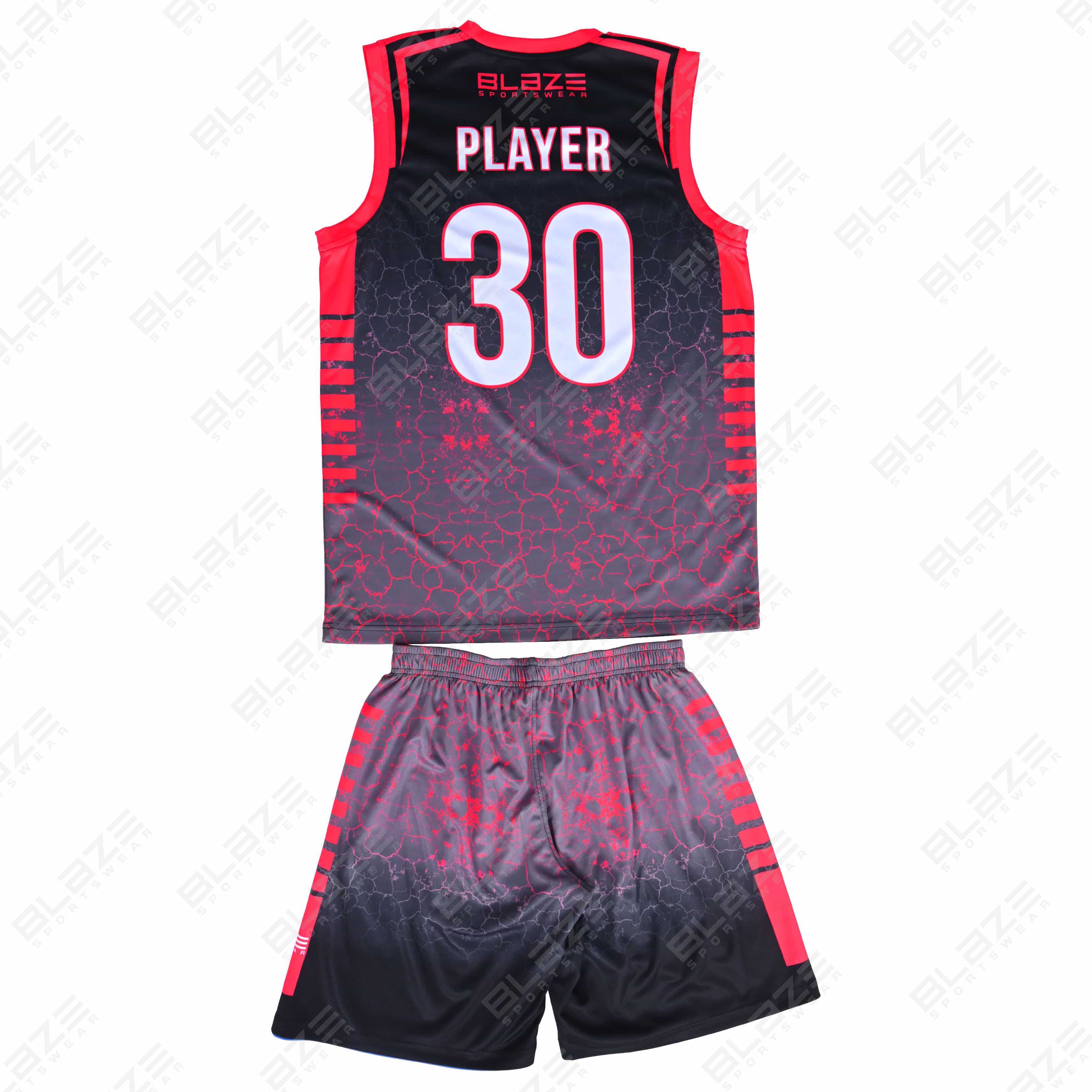  Custom 100% polyester basketball uniform with a trendy design for athletes, featuring a modern kit. - view 11