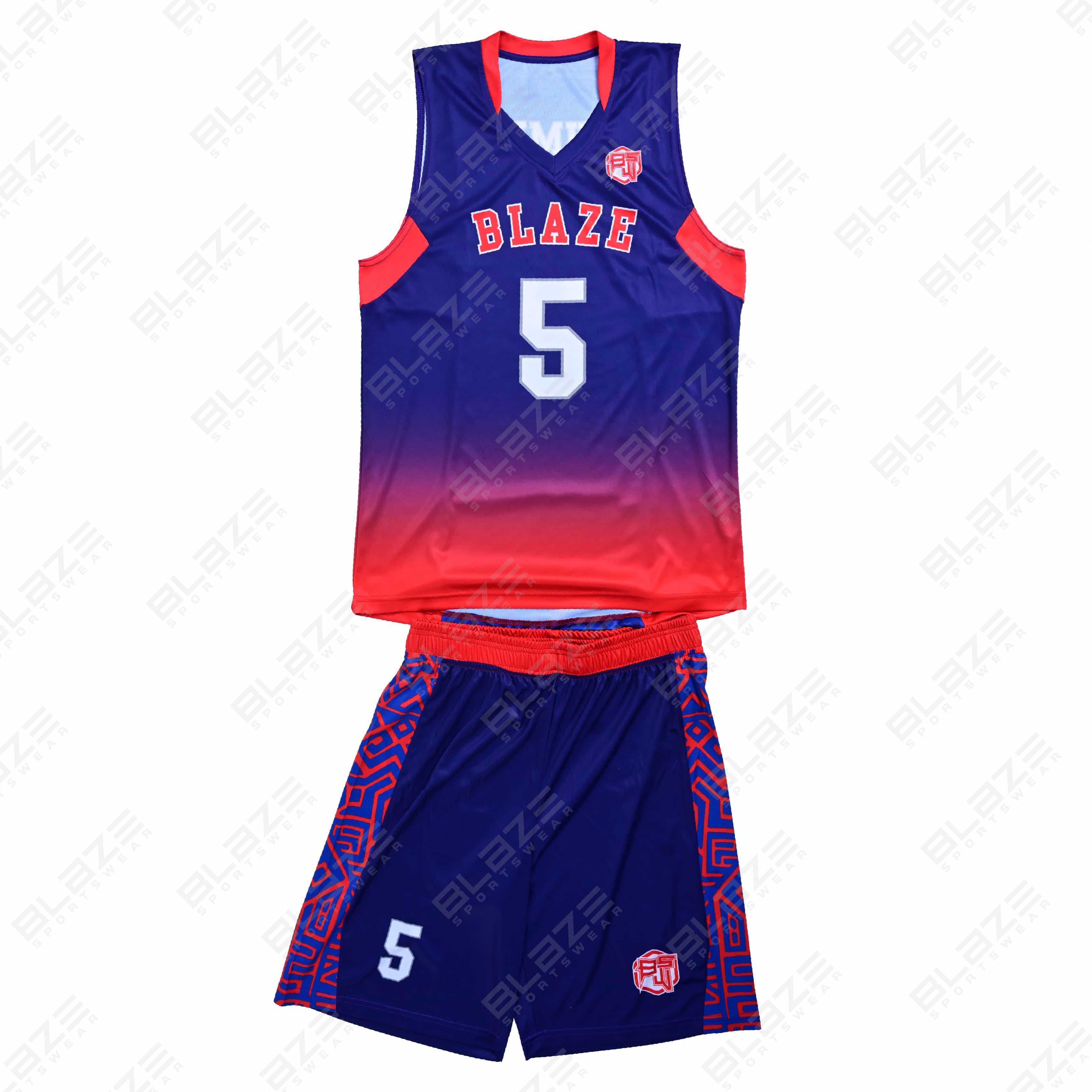  Custom 100% polyester basketball uniform featuring a modern design for players, complete kit