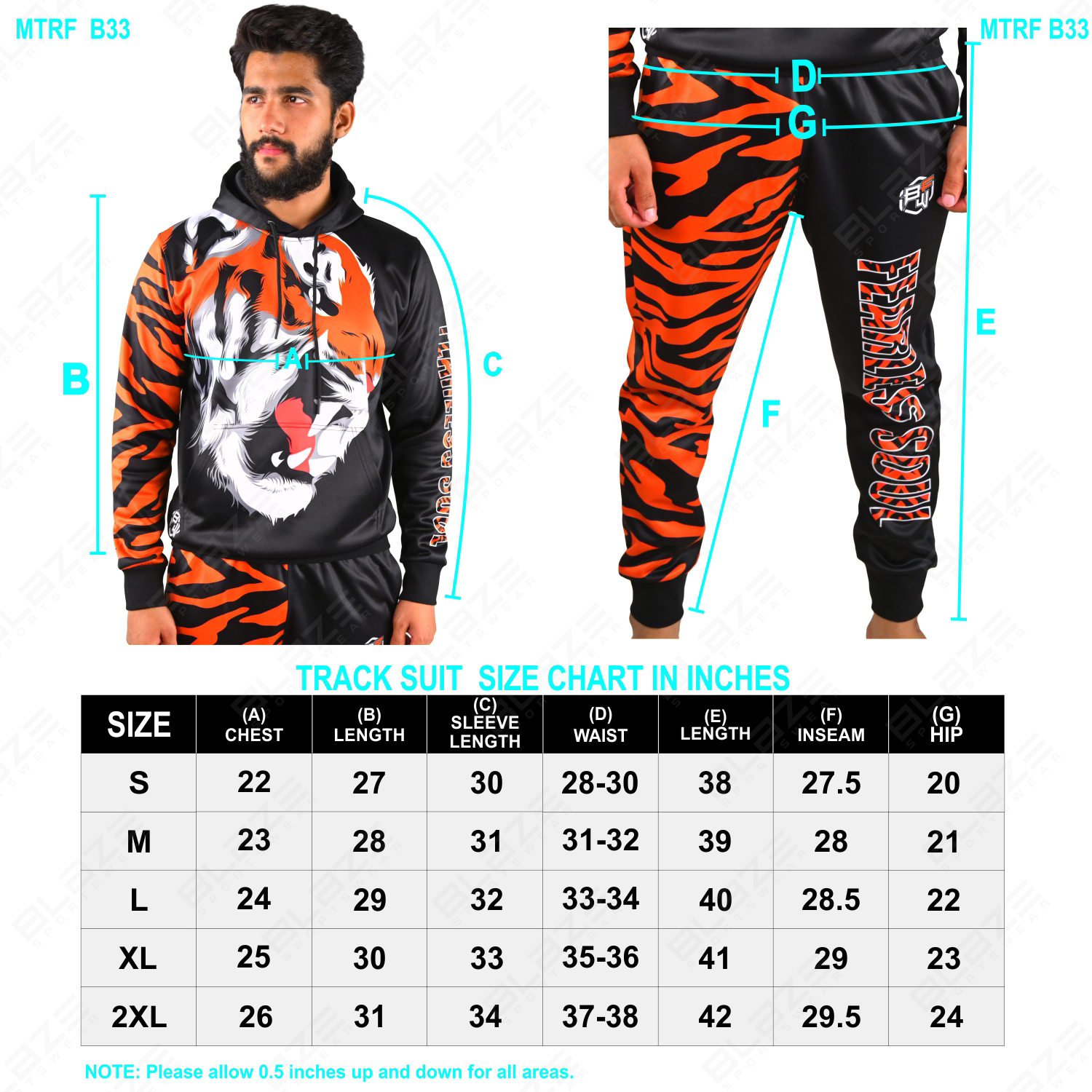 Custom men's slim-fit knitted tracksuit with sublimation and embroidered print, OEM available. - view 17