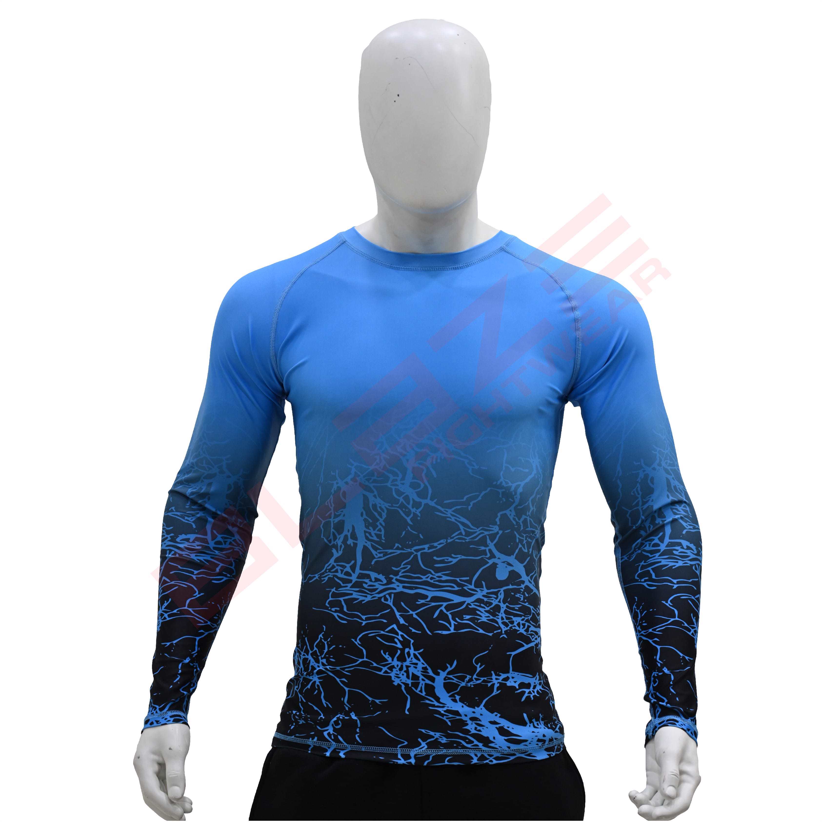 New Customized MMA Rash Guard full Sleeve Rash Guard OEM Sublimation printed High Quality BJJ SUITE  - view 9