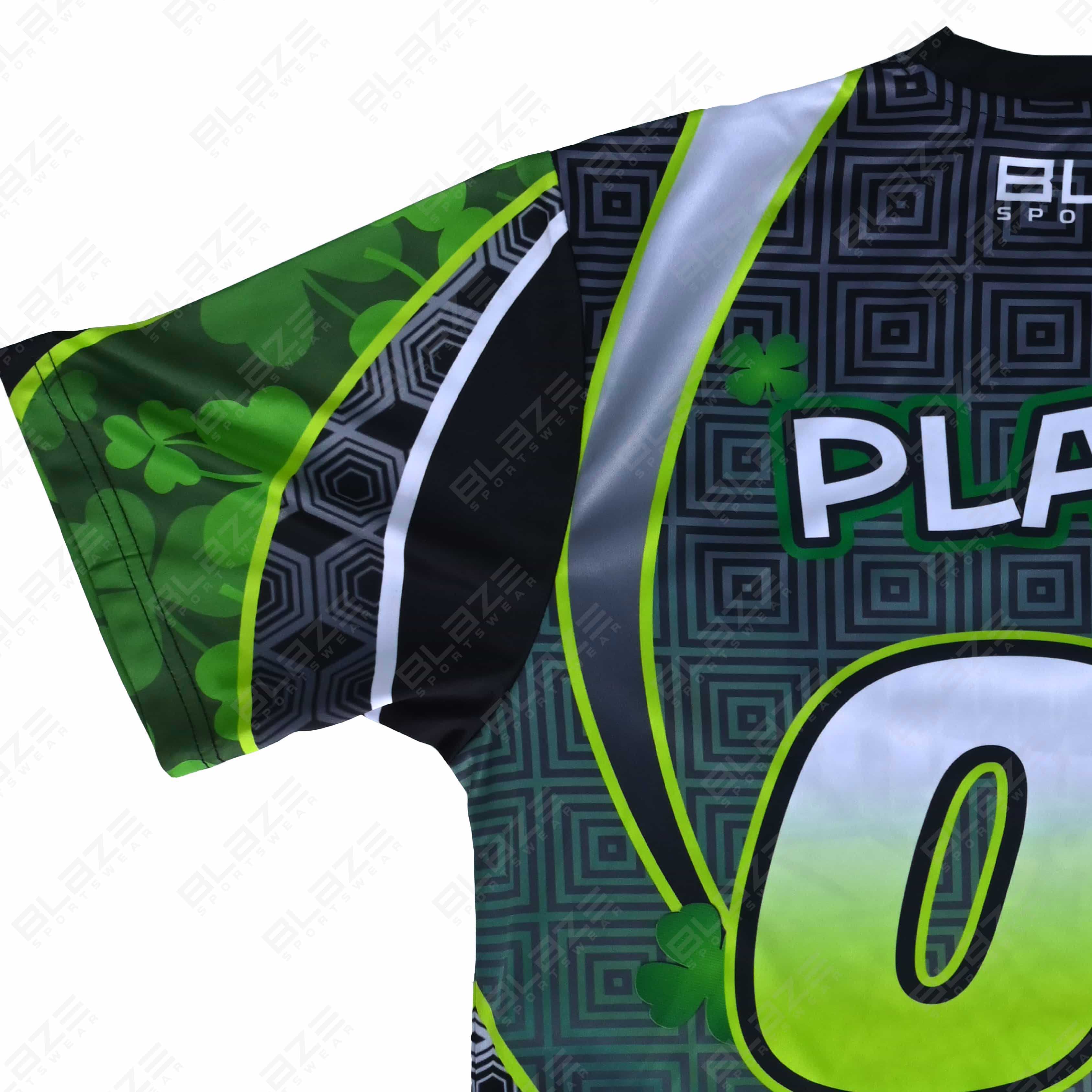 Custom lightweight soccer jersey in 100% polyester with digital print for top performance.