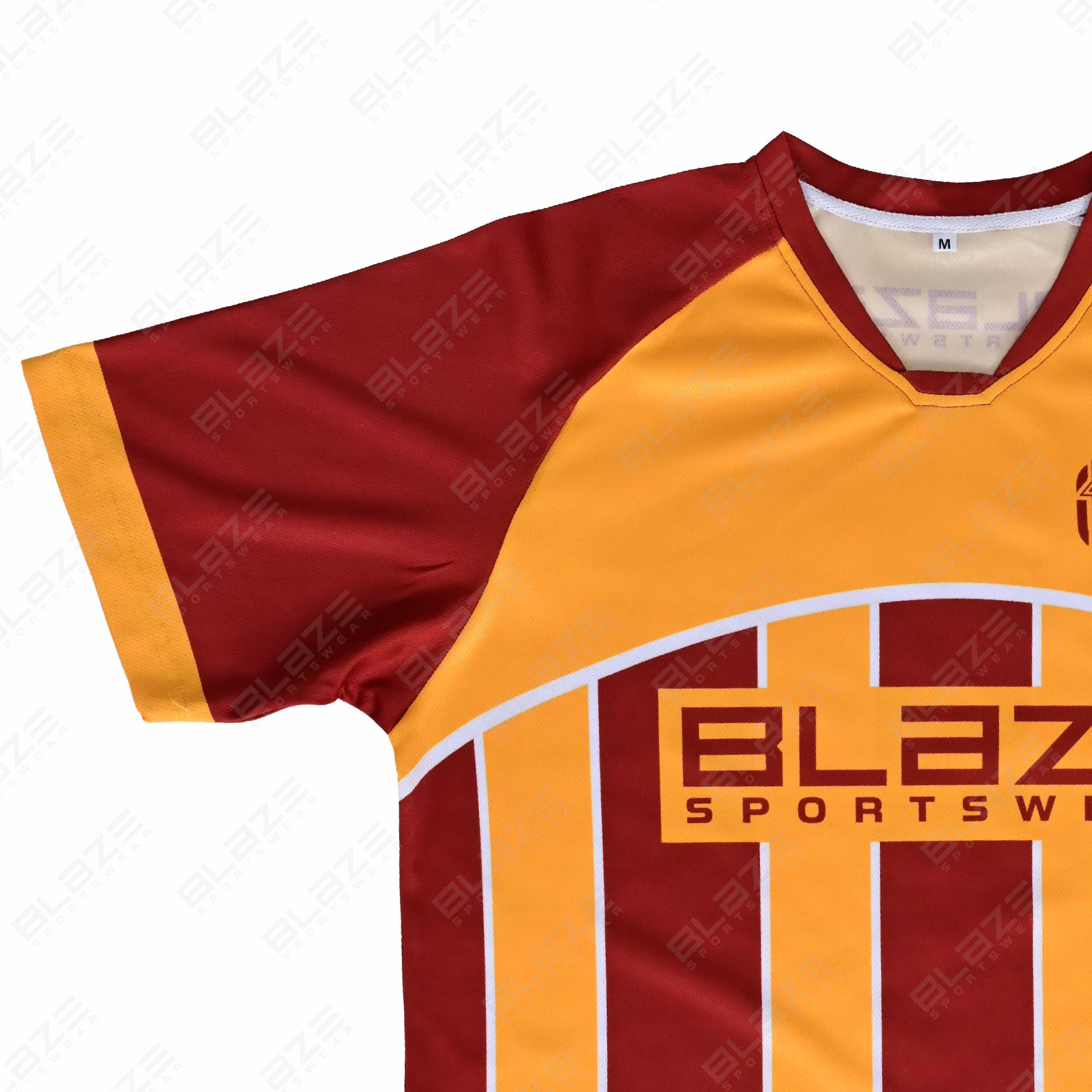 100% Polyester soccer jersey with a lightweight build and digital print for enhanced performance. - view 2