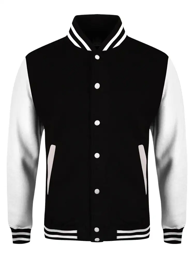 Custom made 100% polyester satin varsity jacket