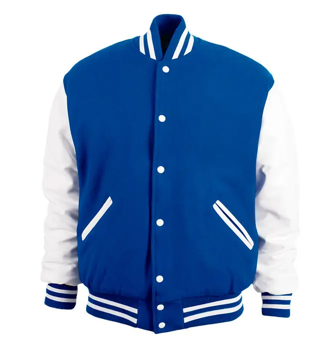 Custom made 100% polyester satin varsity jacket - view 3