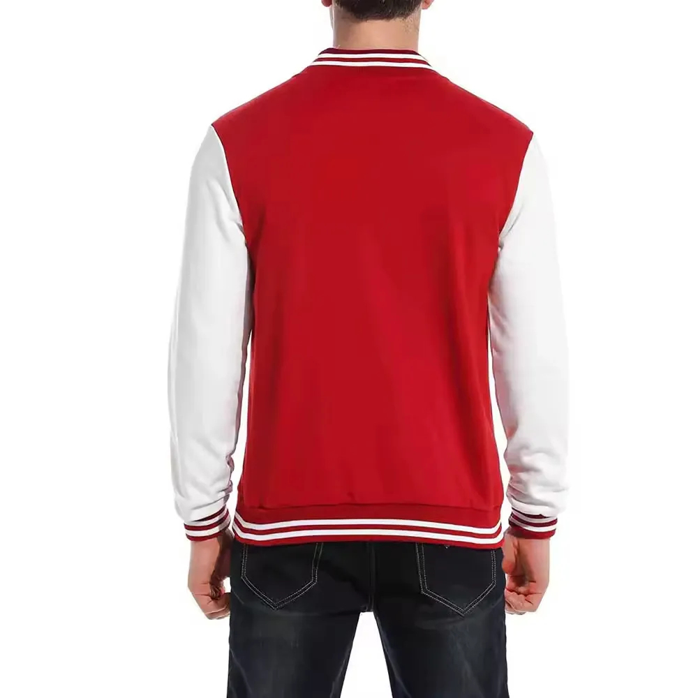 Custom Men's Embroidered Letterman Jacket with Personalized - view 2