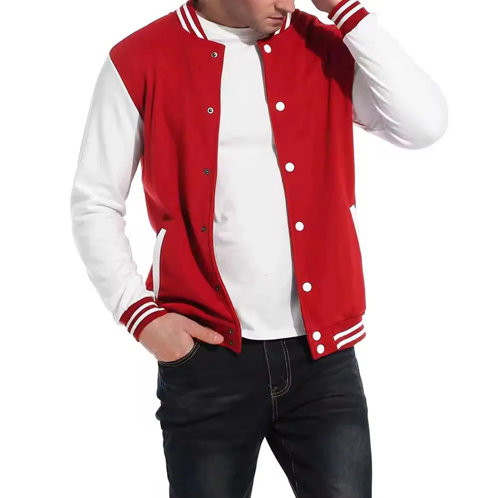 Custom Men's Embroidered Letterman Jacket with Personalized - view 3